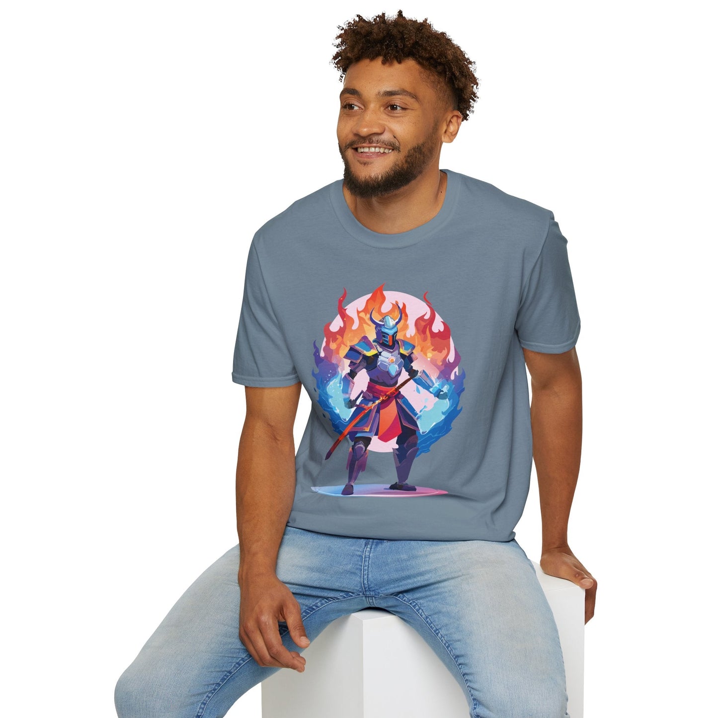 Samurai Shirt Unisex Gildan Softstyle 64000 Tee 100 Percent Cotton Comfortable Tee