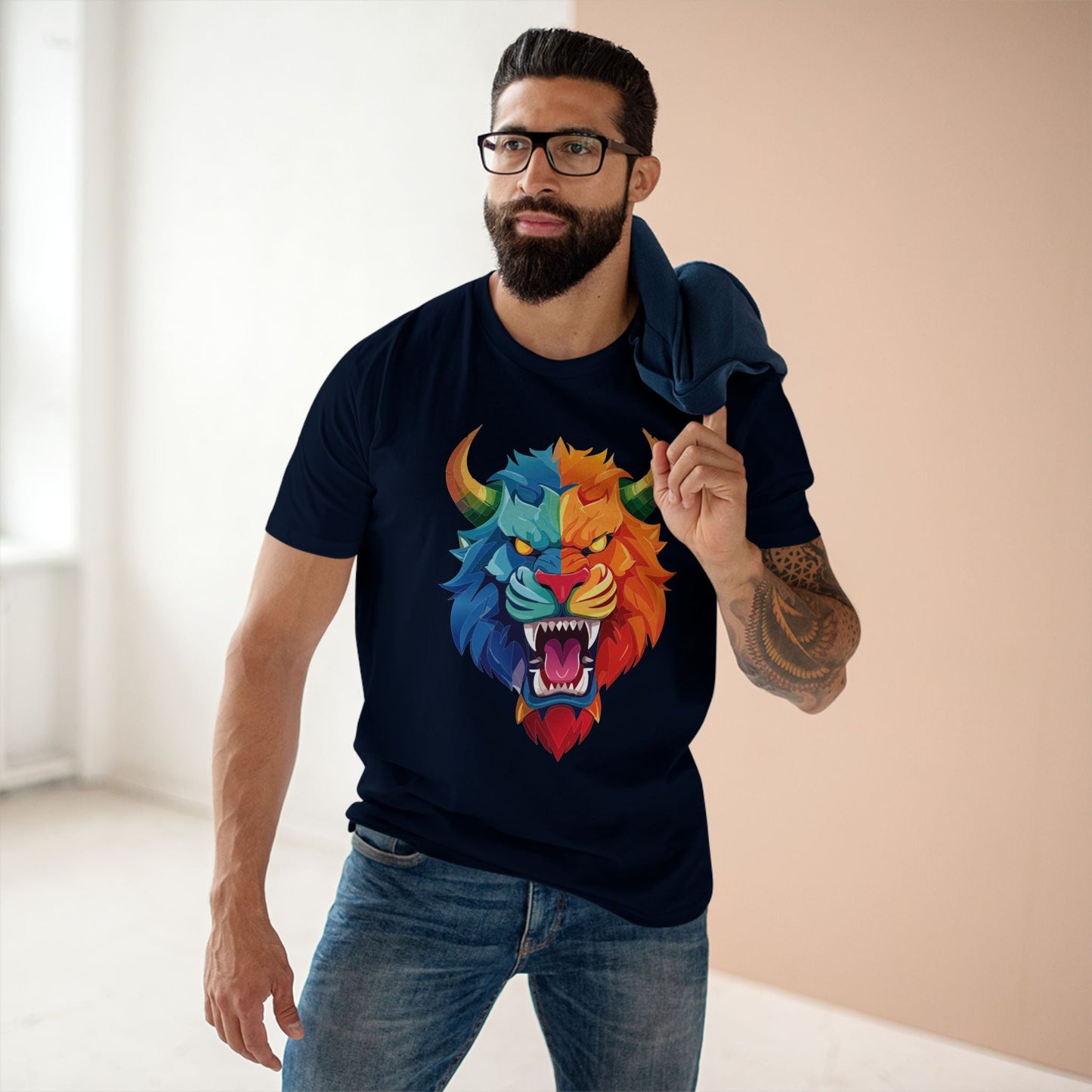 Cartoon Monsters Graphic Unisex 100 Cotton Staple Tee 17