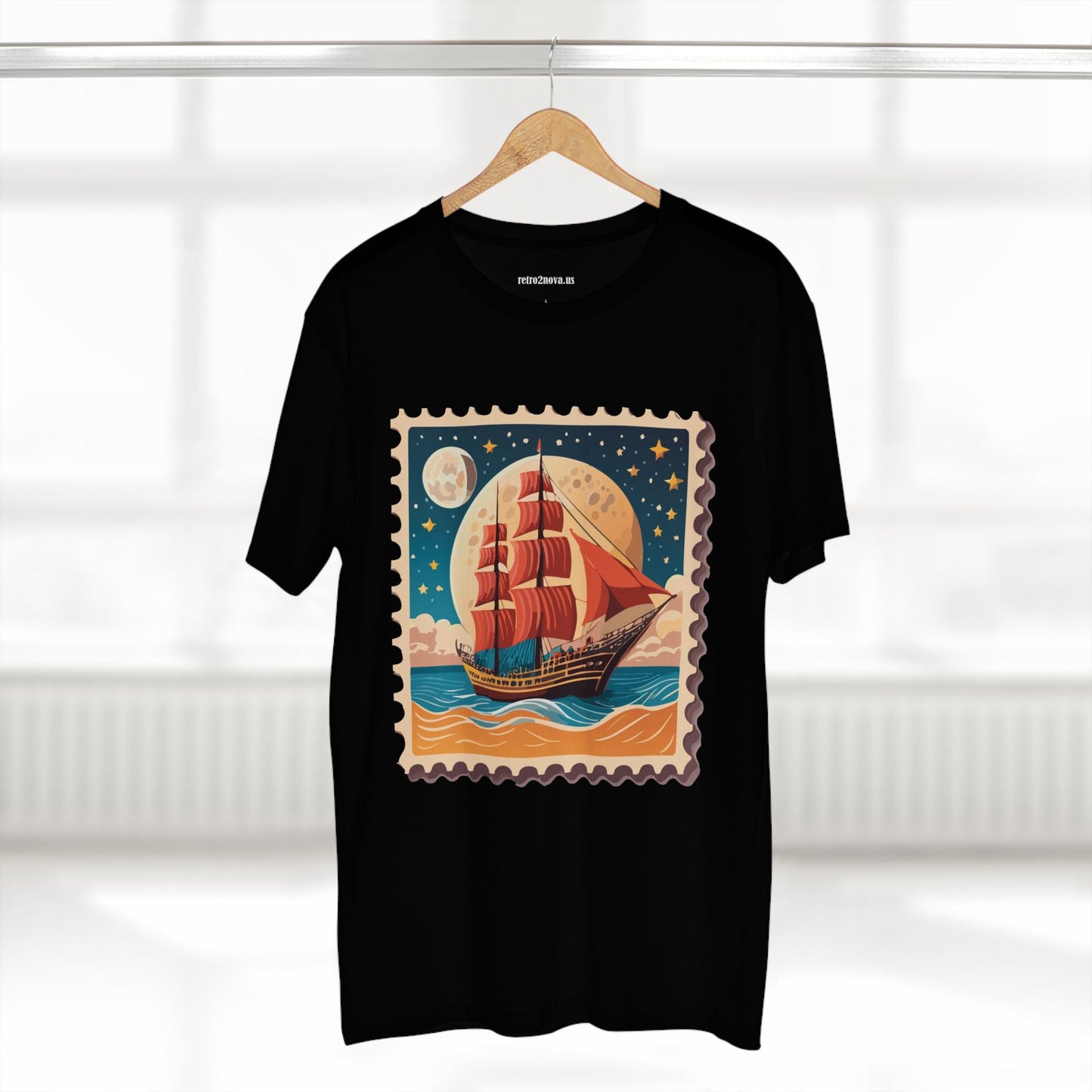 Stamp Shirt Postage Stamp Tee Unisex Premium Cotton Original Art Design By Retro2Nova