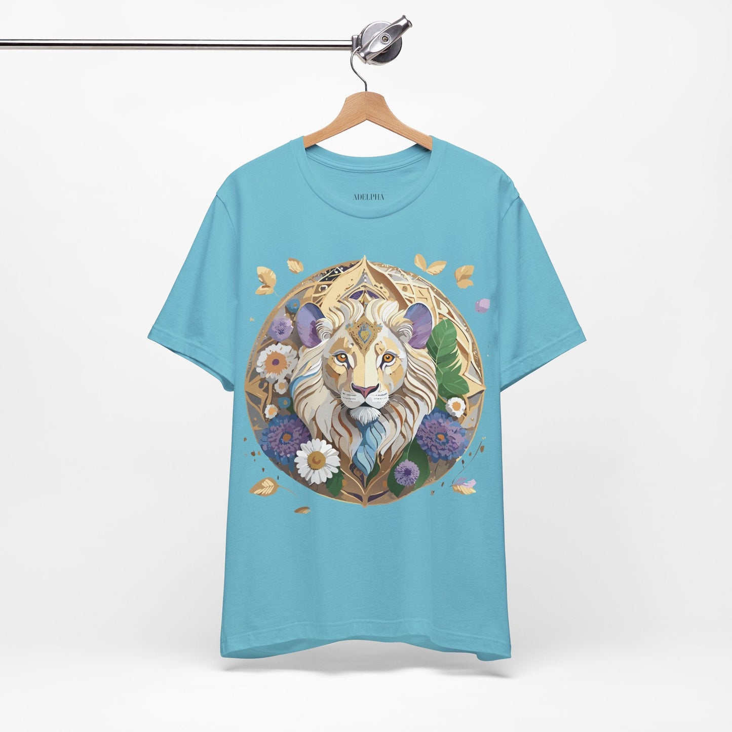 Adelpha Graphic Tee Unisex Medallion Shirt Vintage Inspired Art Design Short Sleeve