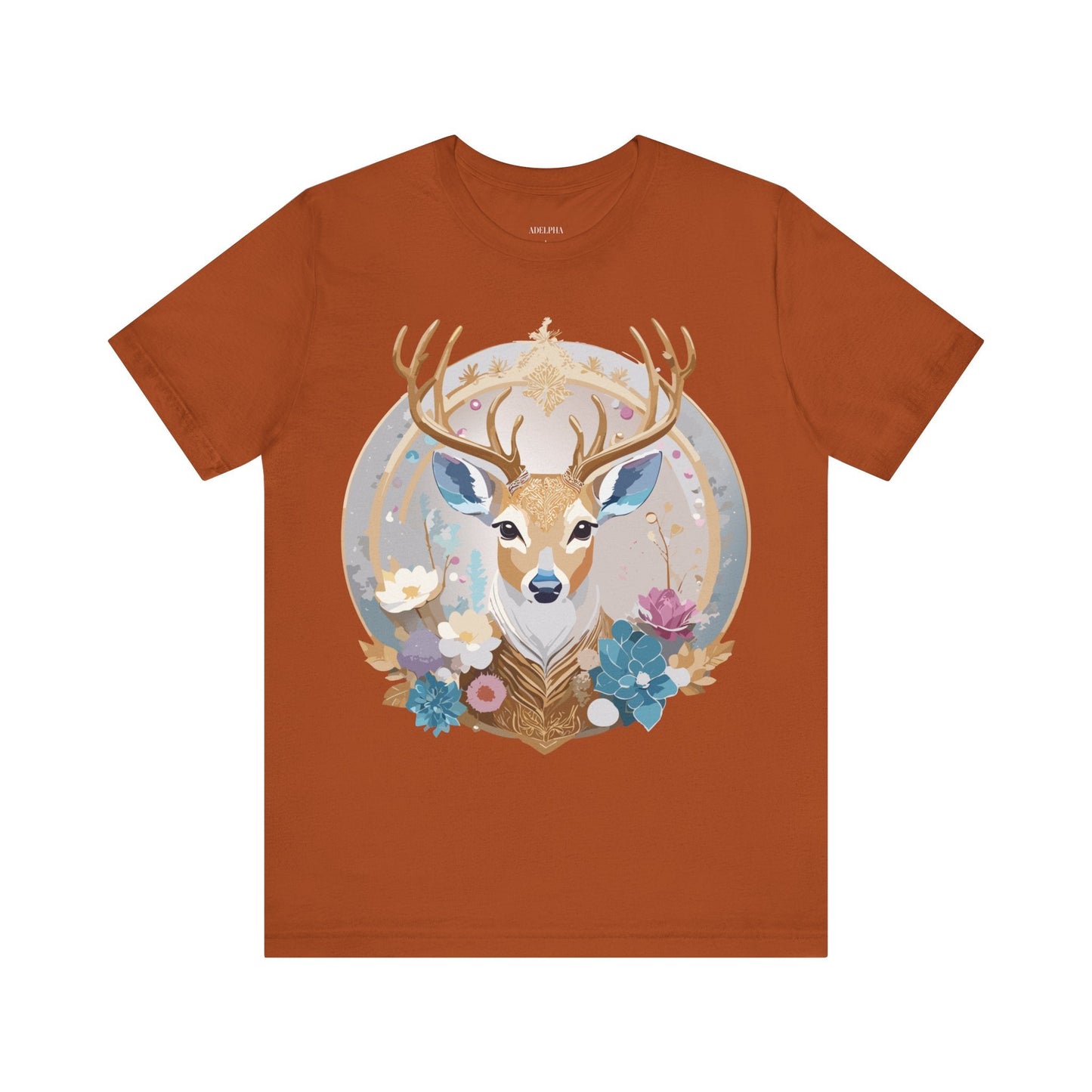 Adelpha Medallion Graphic Tee Unisex Short Sleeve Jersey Shirt Premium Vintage Inspired Artwork