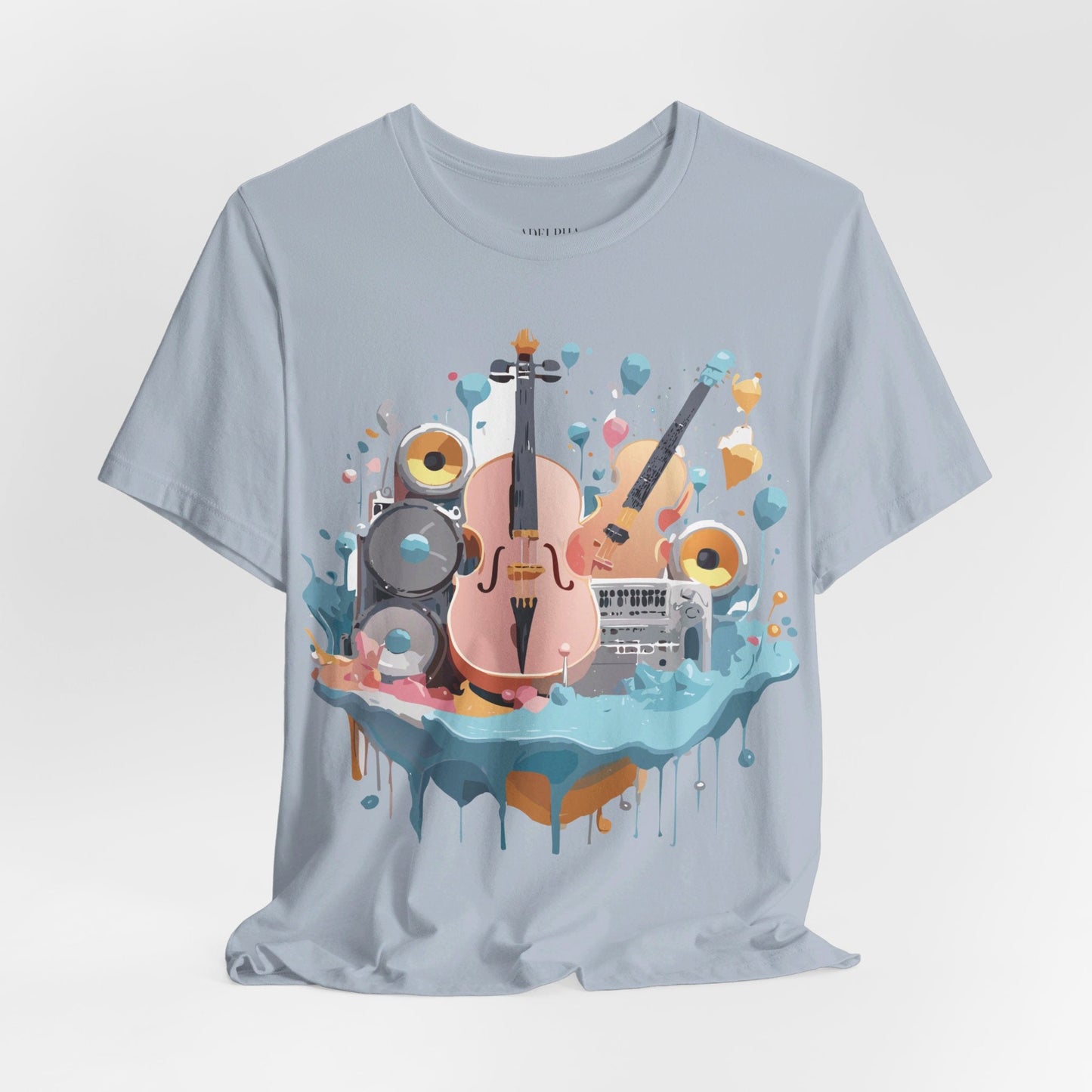 Adelpha Vintage Inspired Music Graphic T Shirt Unisex Jersey Short Sleeve Tee Artwork