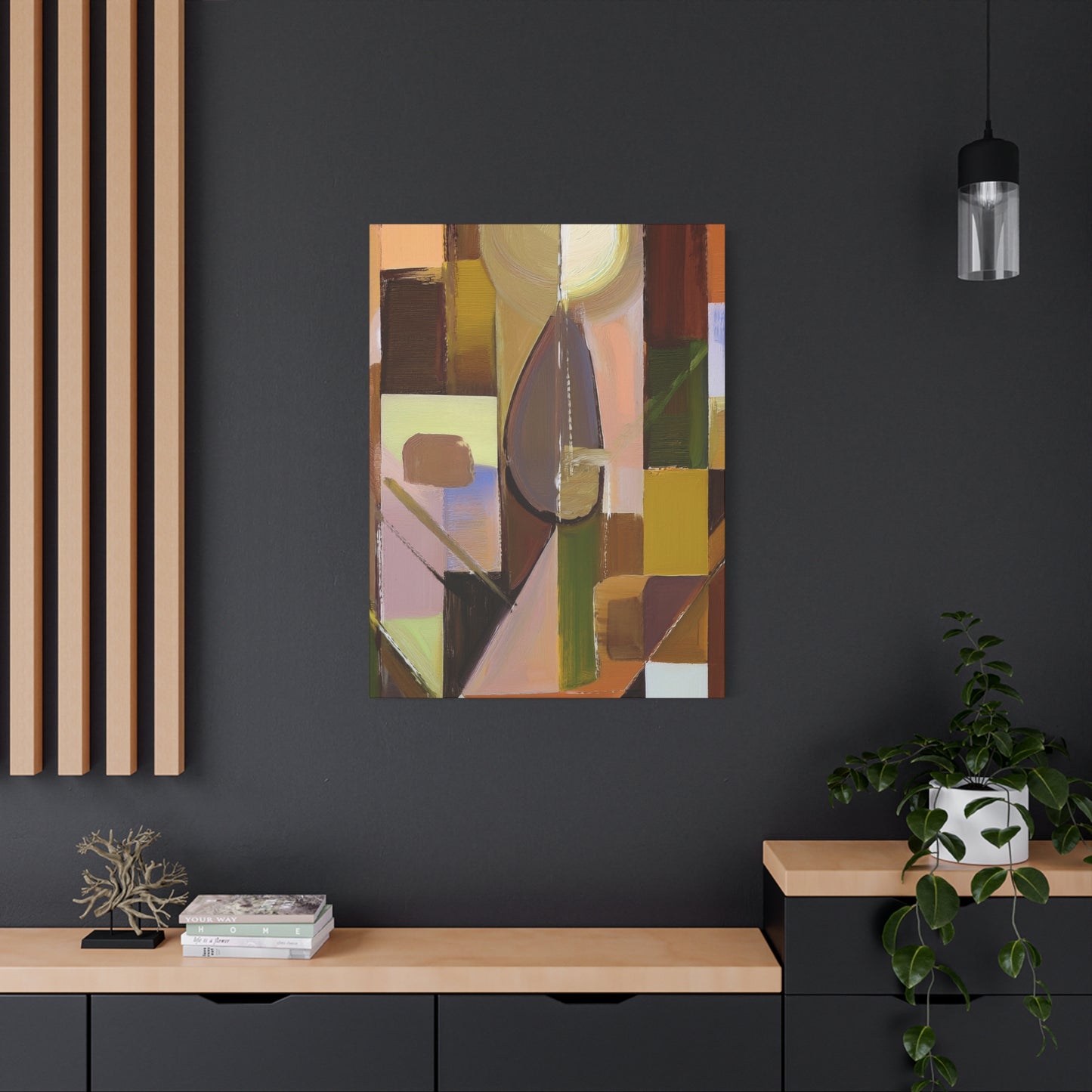 Abstract Geometric Painting Print Canvas 20x24,20x30,24x30 24x32,24x36,30x40 32x48,36x48,40x60 Pine-Wood Inner Frame ABS-55