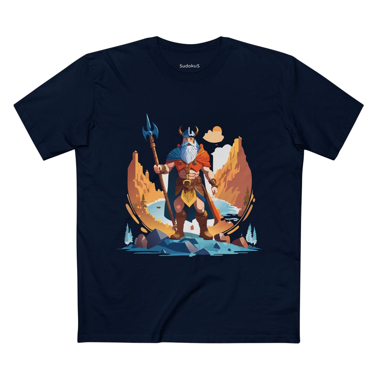 Viking Graphic Unisex 100 Cotton Staple Tee 2