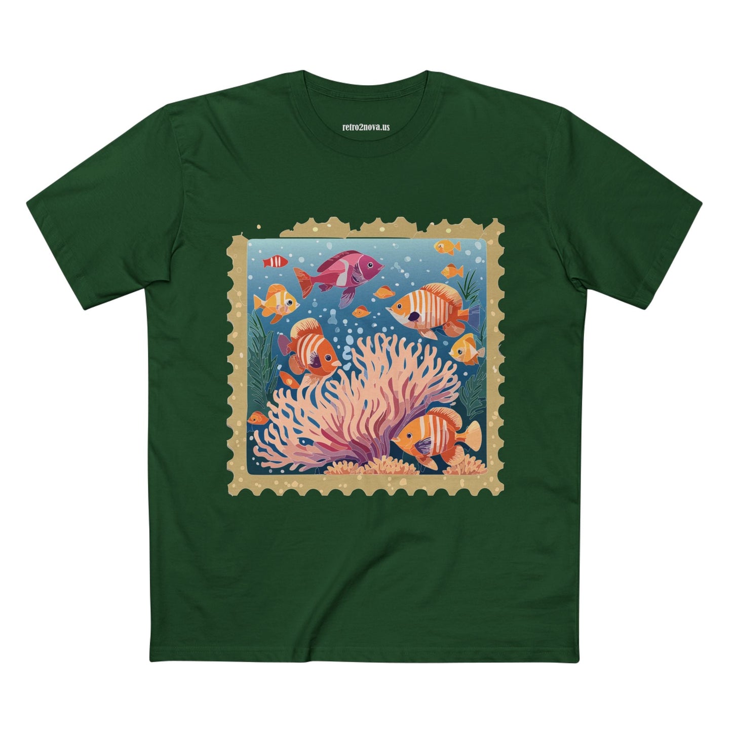 Postage Stamp Shirt Unisex Tee Art Design Premium Cotton Staple Shirt PS19 Limited Edition