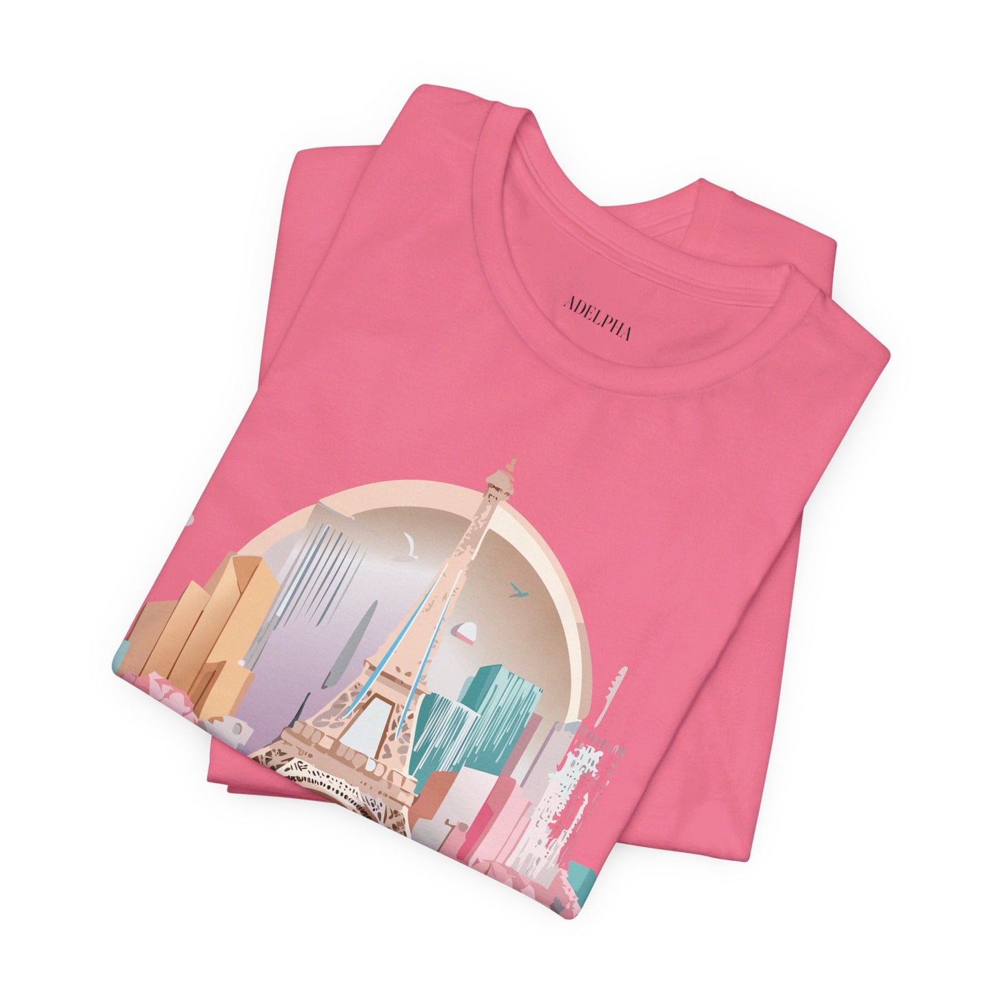 Paris Tourist Shirt Unisex Graphic Tee With Vintage Adelpha Artwork And Travel Style