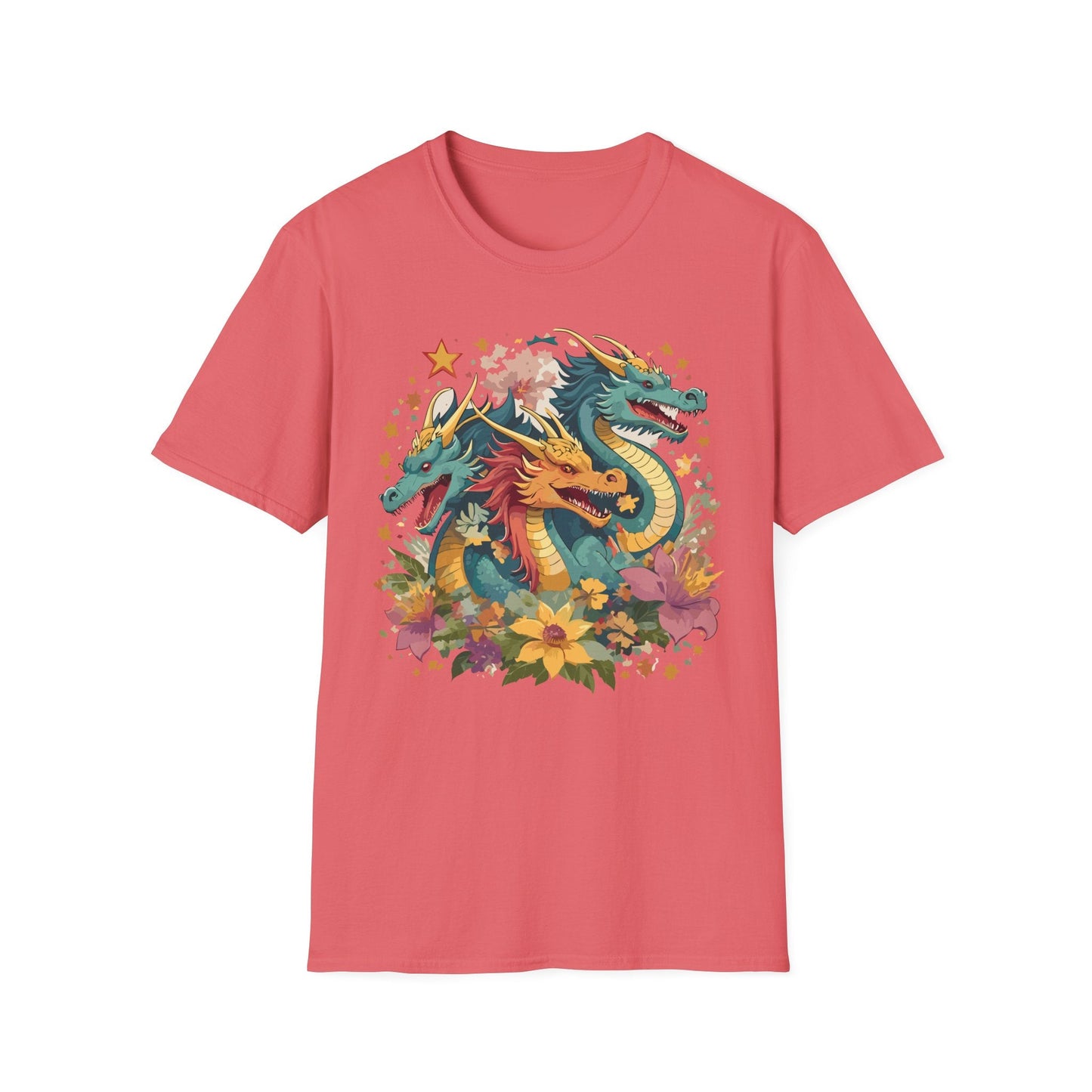 Dragon Graphic Unisex 100 Cotton Tee with Animal Artwork Design 8
