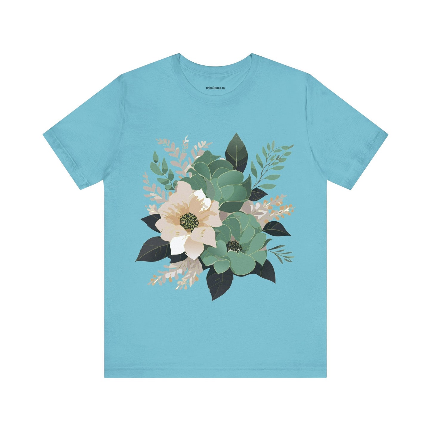 Flowers Shirt Floral Shirt Unisex Jersey Short Sleeve Tee From Flowers Collection Retro2Nova