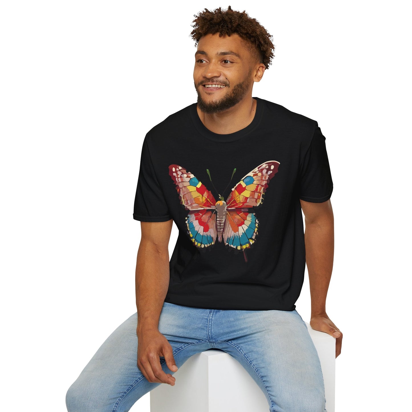 Butterfly Shirt Unisex Monarch Tee Softstyle 100 Percent Ring Spun Cotton Quality Gildan 64000