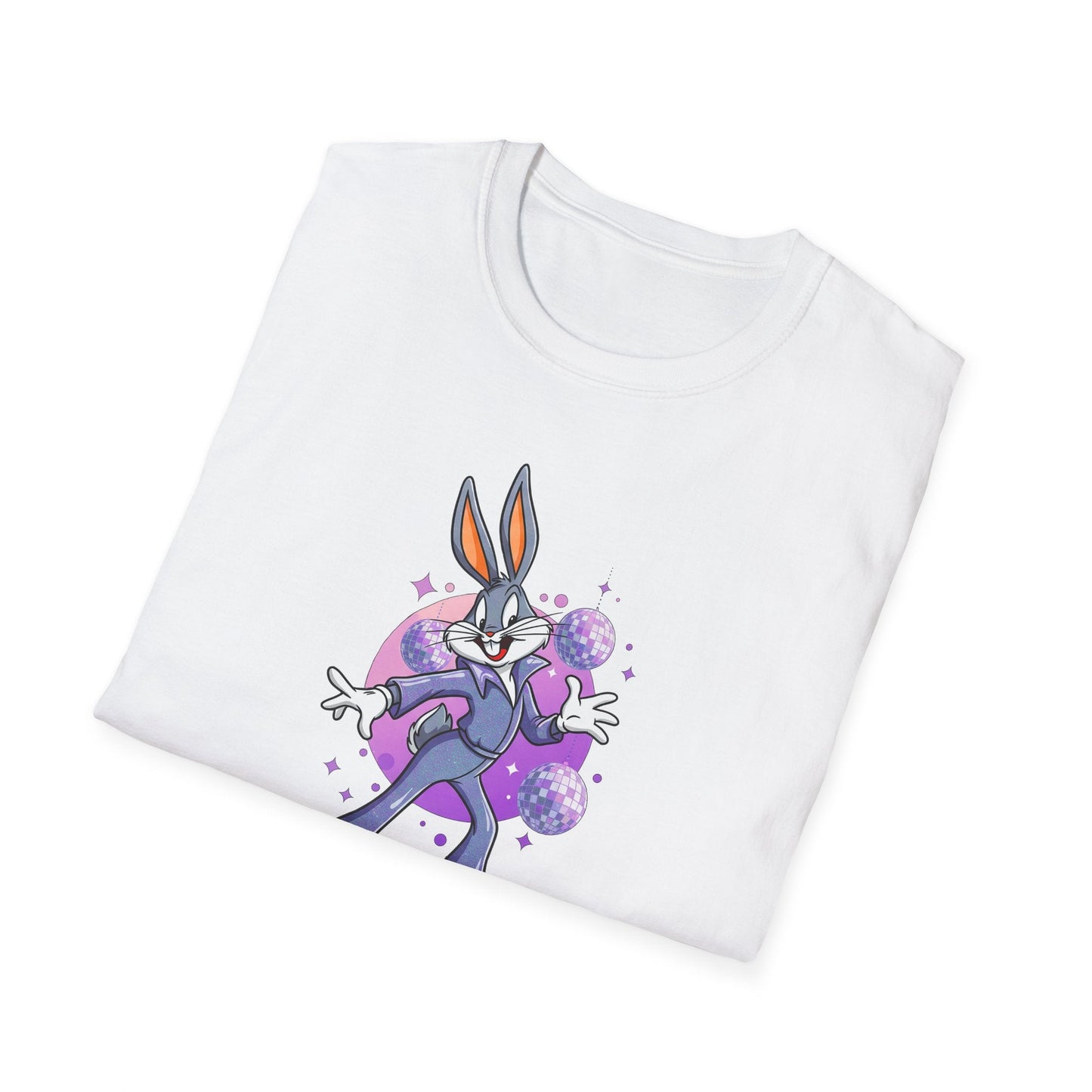 Bugs Bunny Unisex T Shirt Cartoon Animation Tee Gildan Softstyle 64000 Cotton Tee