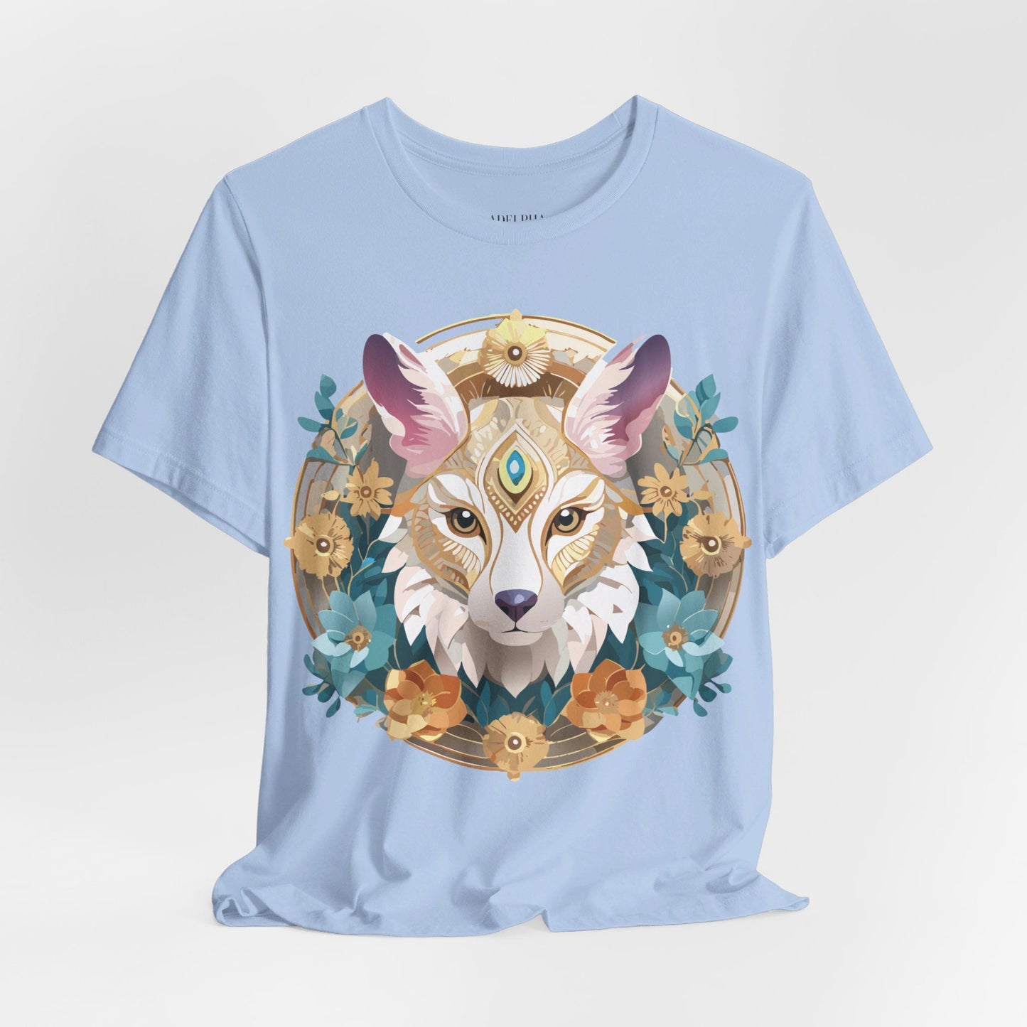 Medallion Graphic Unisex 100 Cotton Vintage Animal Medal Artwork Tee 84