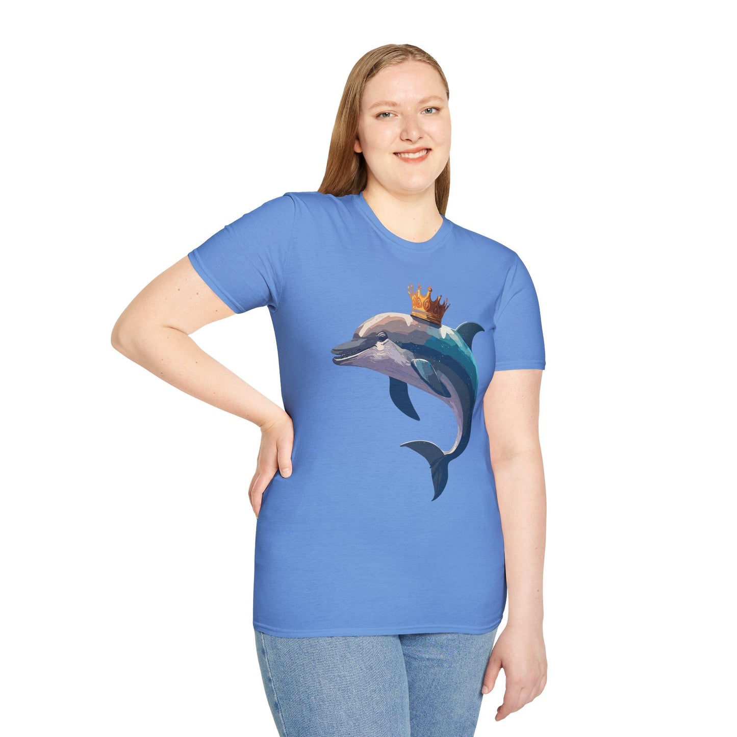 Dolphin Shirts Unisex Gildan Softstyle 64000 100 Percent Cotton Tee For Animal Lovers