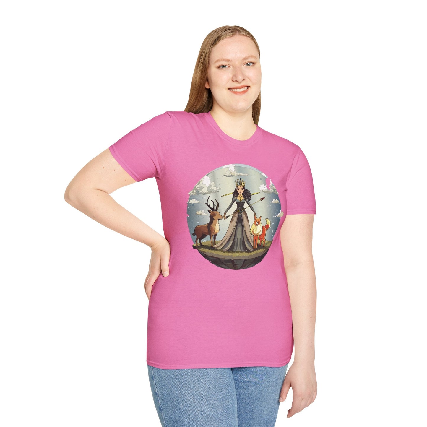 Womens Graphic T Shirt Art Design Tee Softstyle Gildan 64000 Cotton Comfort Fit Casual Wear