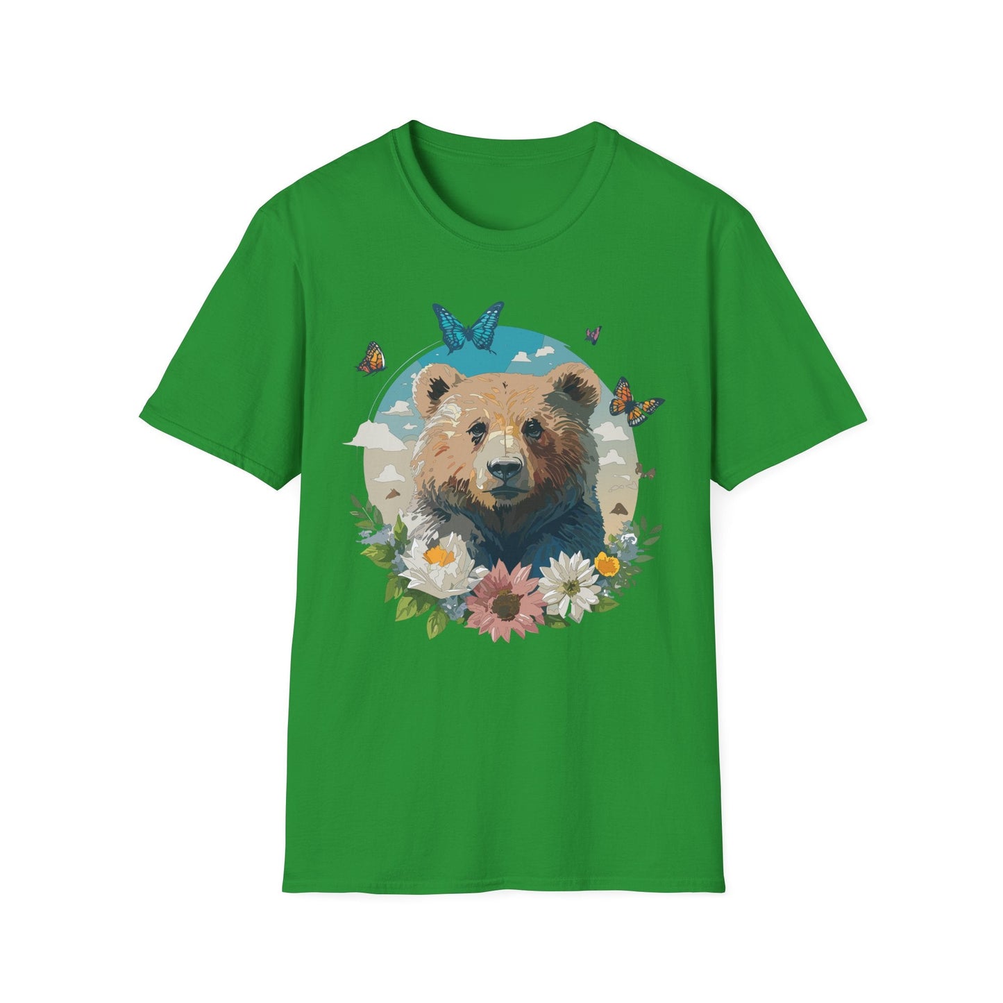 Bear Shirt Teddy Bear Tee Unisex Gildan Softstyle 100 Percent Ring Spun Cotton Tee