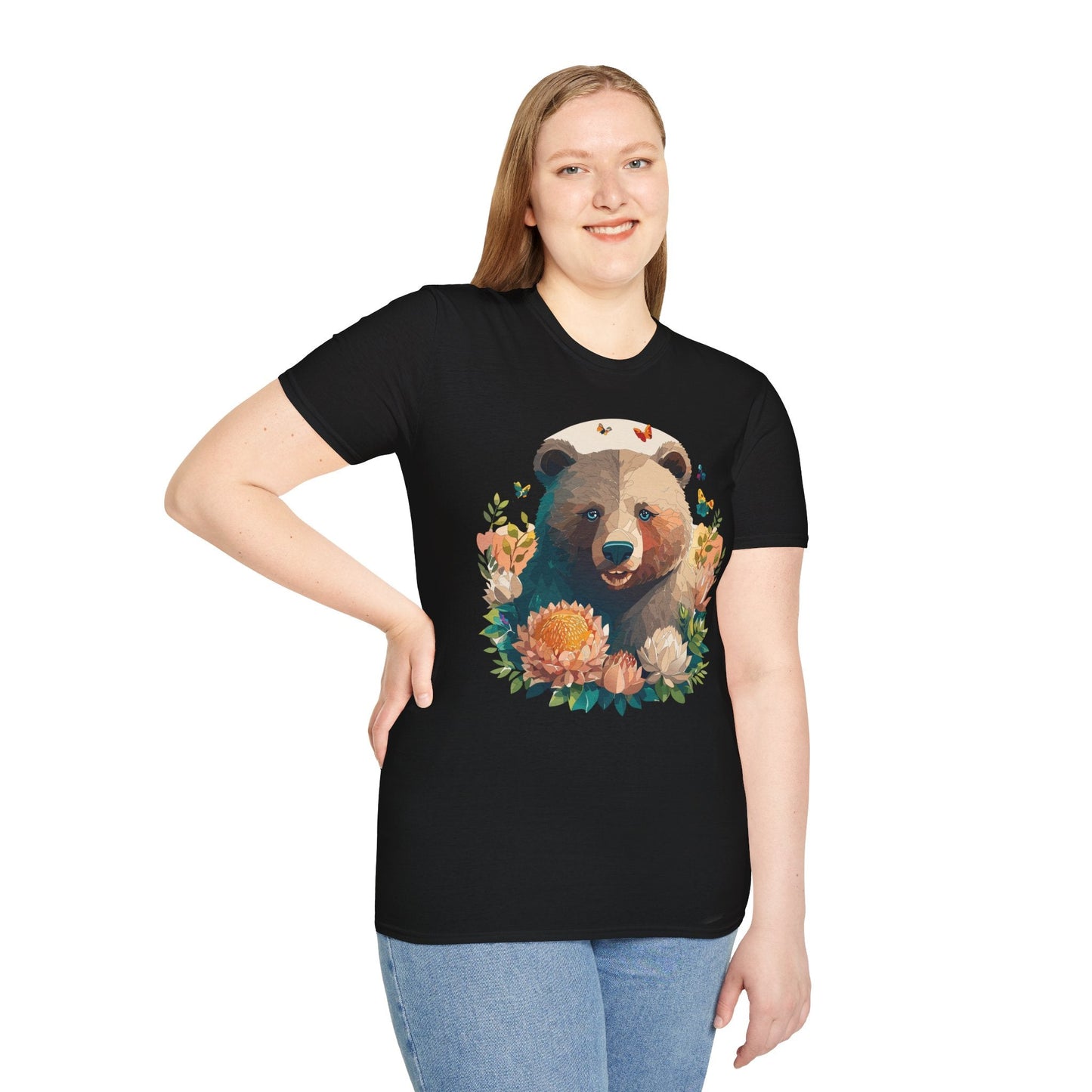 Bear T Shirt Unisex Teddy Bear Shirt Softstyle 100 Percent Ring Spun Cotton Tee Essentials