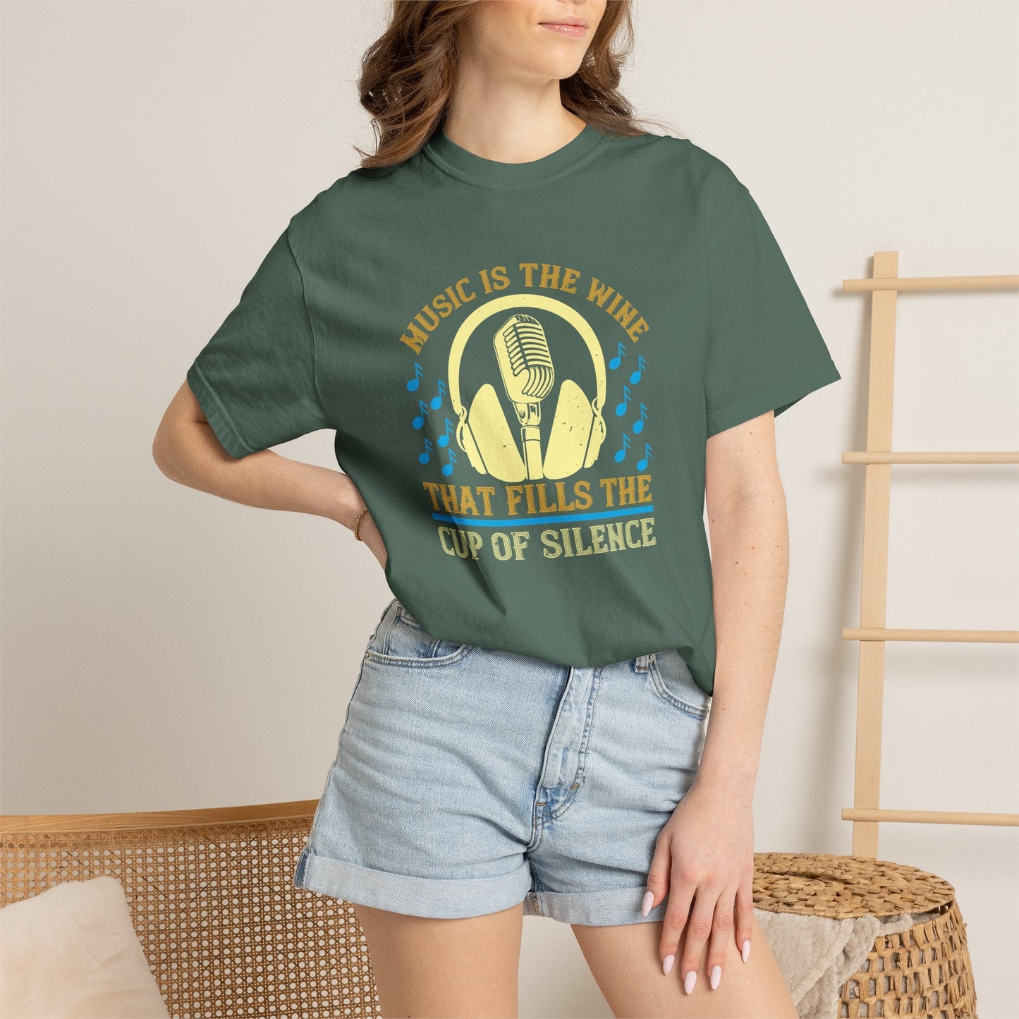 Music Graphic Design Unisex Cotton T-shirt m36