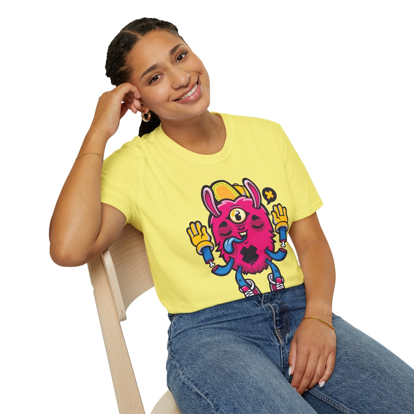 Cartoon T Shirt Animation T Shirt Funny Tee Unisex Softstyle 64000 Gildan Cotton Tee