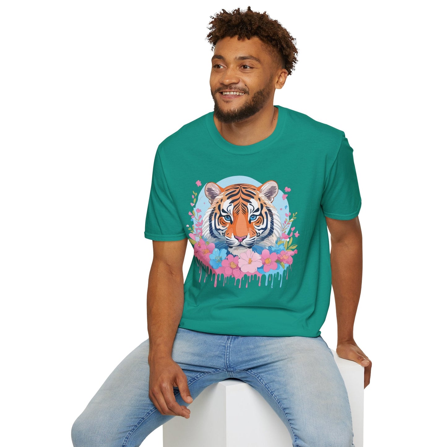Tiger Shirt Unisex Softstyle T Shirt Gildan 64000 Animal Tee