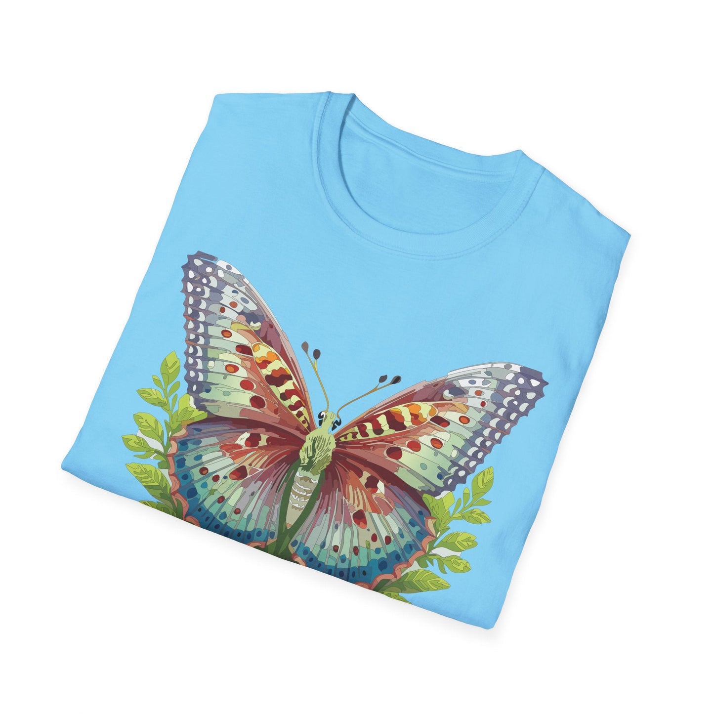 Butterfly Shirt Unisex T Shirt Gildan Softstyle 64000 Breathable Ring Spun Cotton Monarch Tee