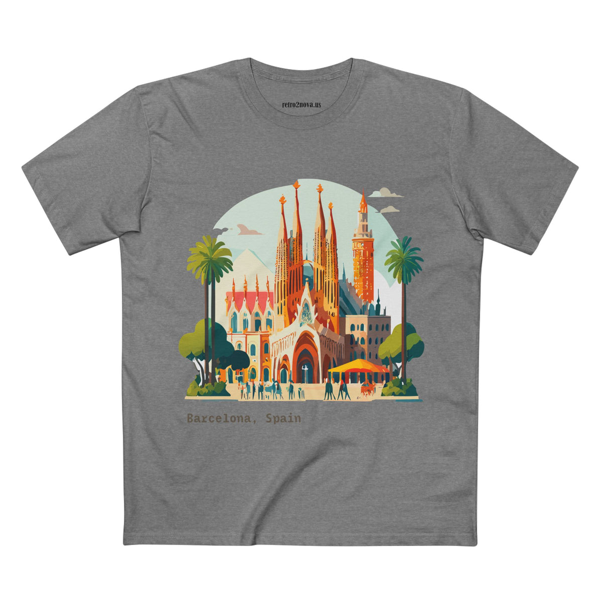 Sagrada Familia Barcelona Illustration Tee | Spain Travel Shirt