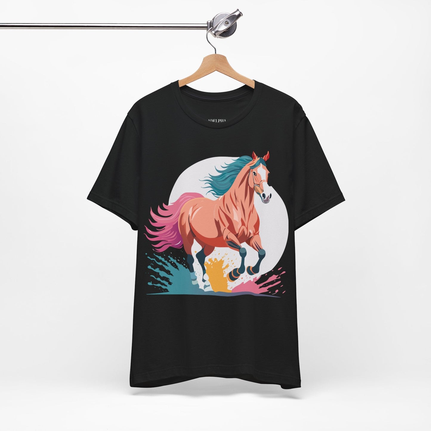 Horse Graphic T Shirt Unisex Adelpha Vintage Inspired Art Design Tee For Everyday Wear