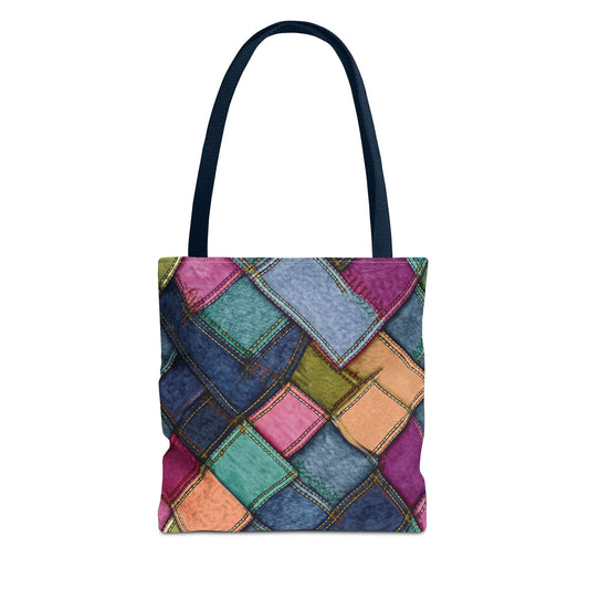 Denim Canvas Bag, Tote Bag Denim Printify