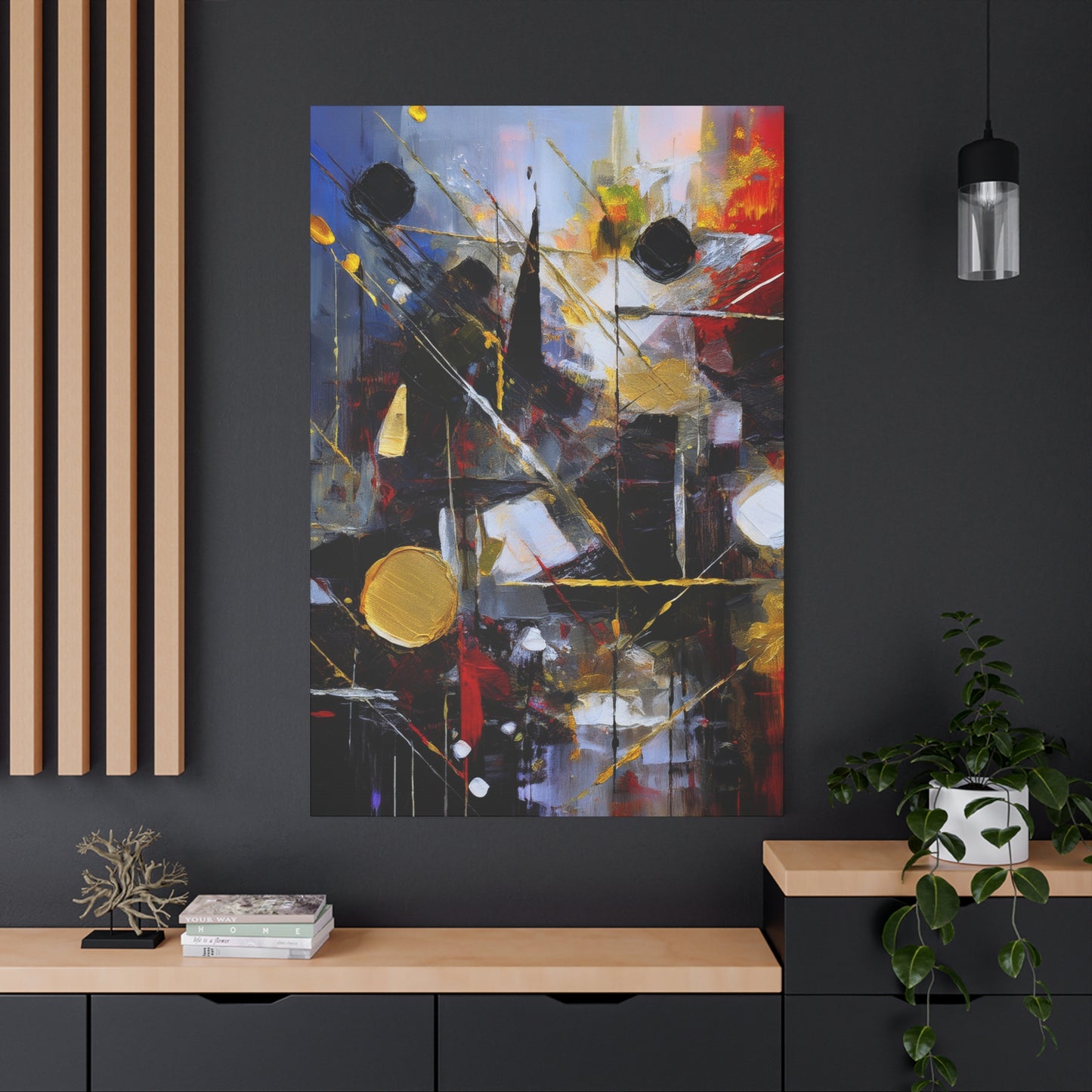 Abstract Oil Painting Print Canvas 20x24,20x30,24x30 24x32,24x36,30x40 32x48,36x48,40x60 Pine-Wood Inner Frame ABS-195