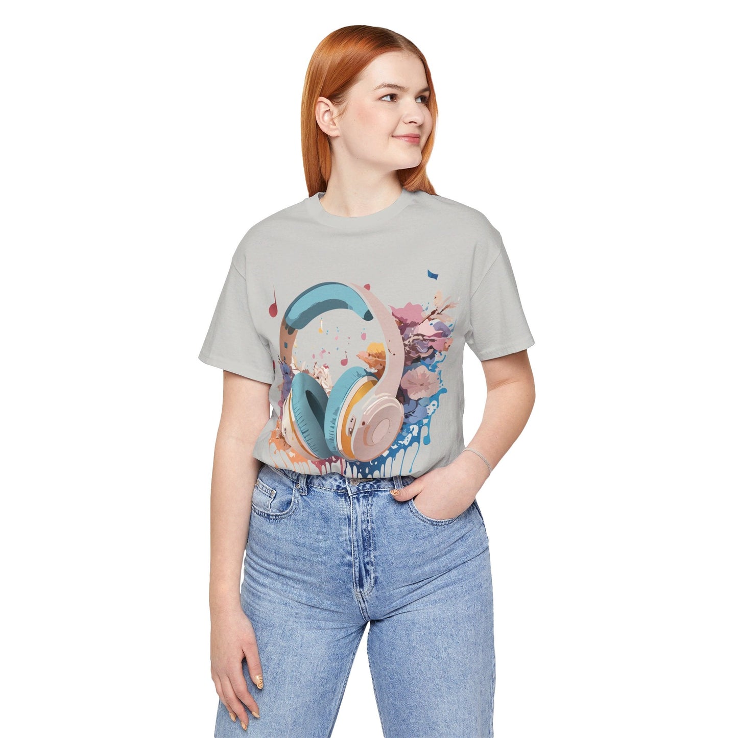Unisex Graphic Tee Adelpha Art Design Vintage Music Inspired Short Sleeve Jersey Premium