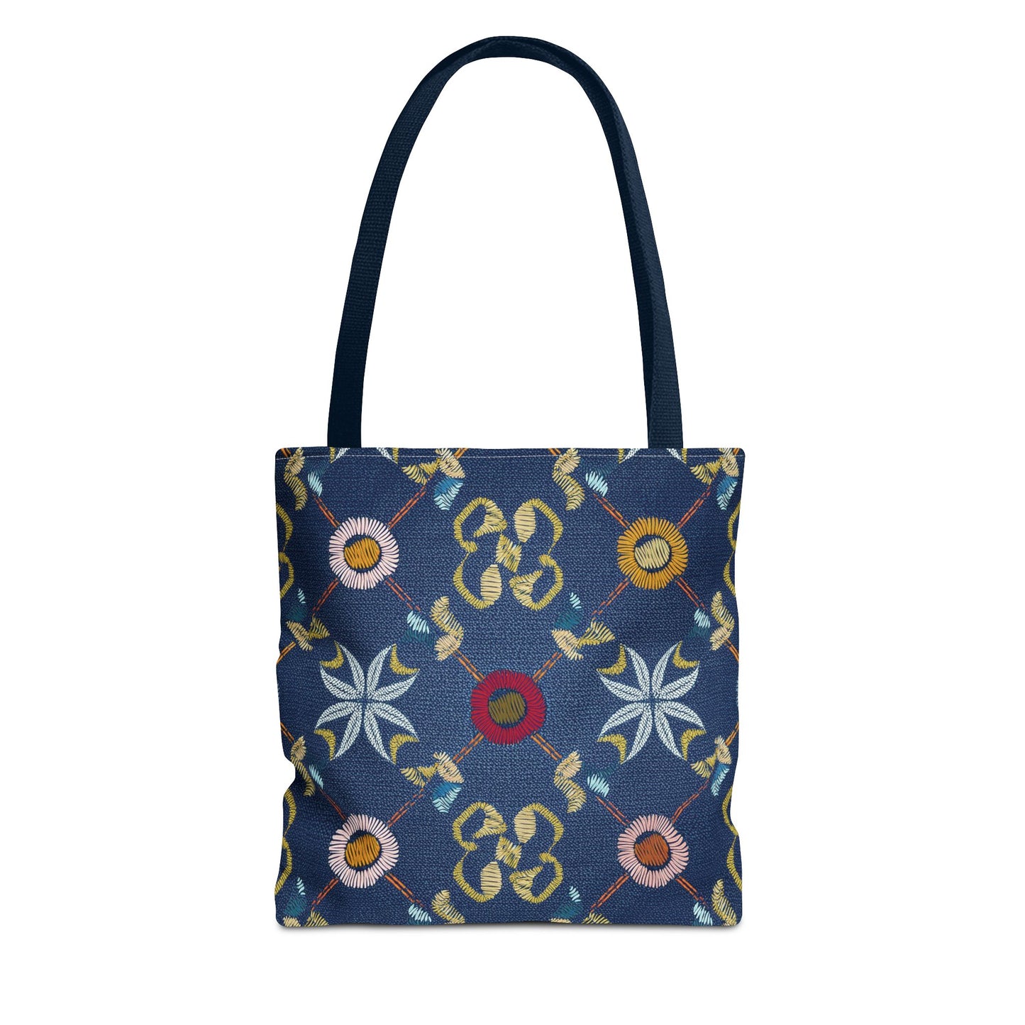 Denim Fabric Imitation Print Unisex Canvas Bag Poly Spun 3 Sizes Tote Bag 178