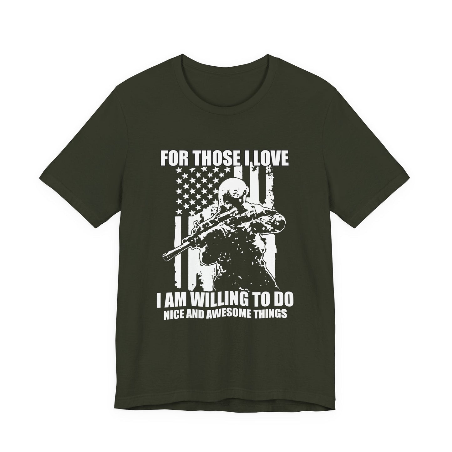 Army Veteran Patriotic Graphic Design Unisex Cotton T-Shirt v50