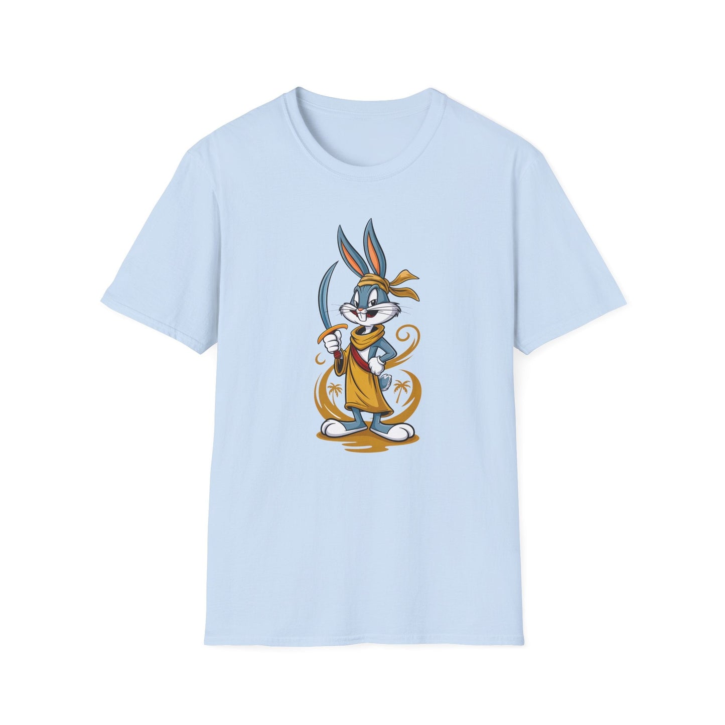 Bugs Bunny T Shirt Unisex Short Sleeve Cartoon Graphic Animation Gildan Softstyle 64000