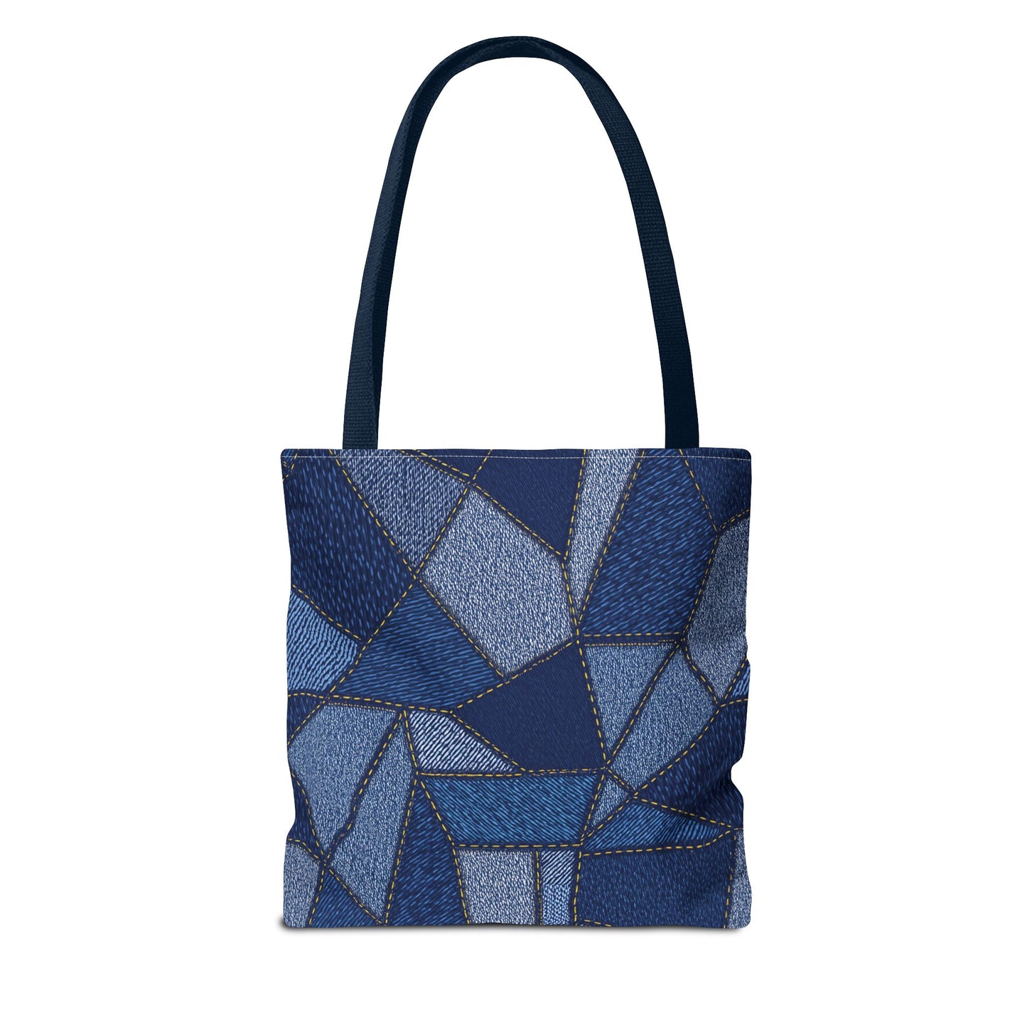 Denim Fabric Imitation Print Unisex Canvas Bag Poly Spun 3 Sizes Tote Bag 104