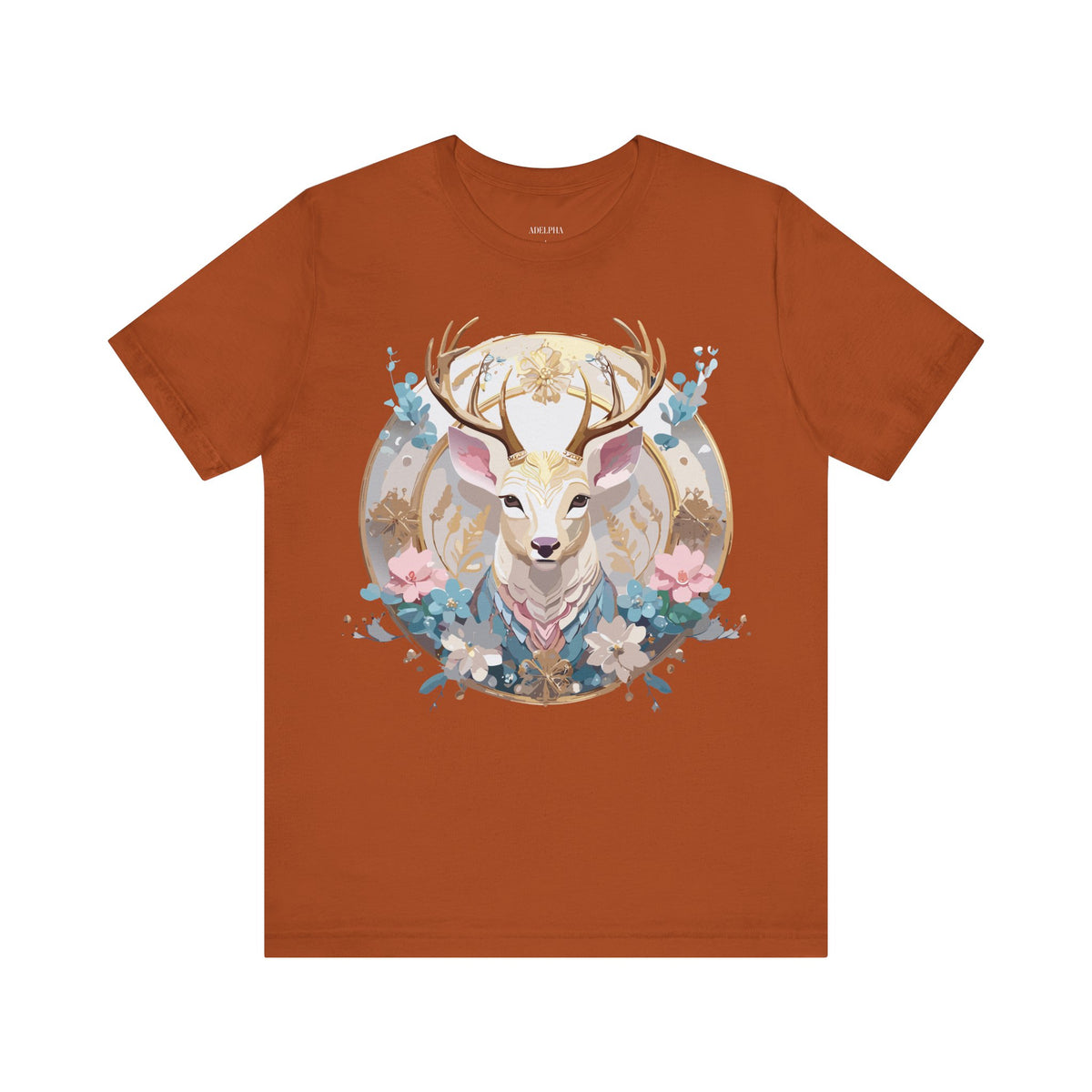 Medallion Graphic Unisex Cotton Bella+Canvas Tee with Art Design d80