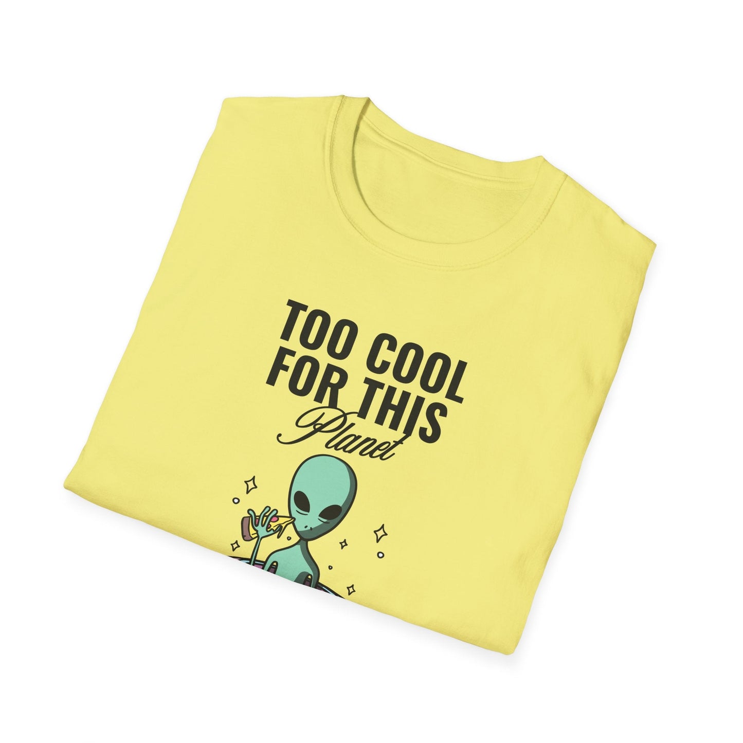 Alien UFO TShirt  Too Cool For This Planet Graphic Tee