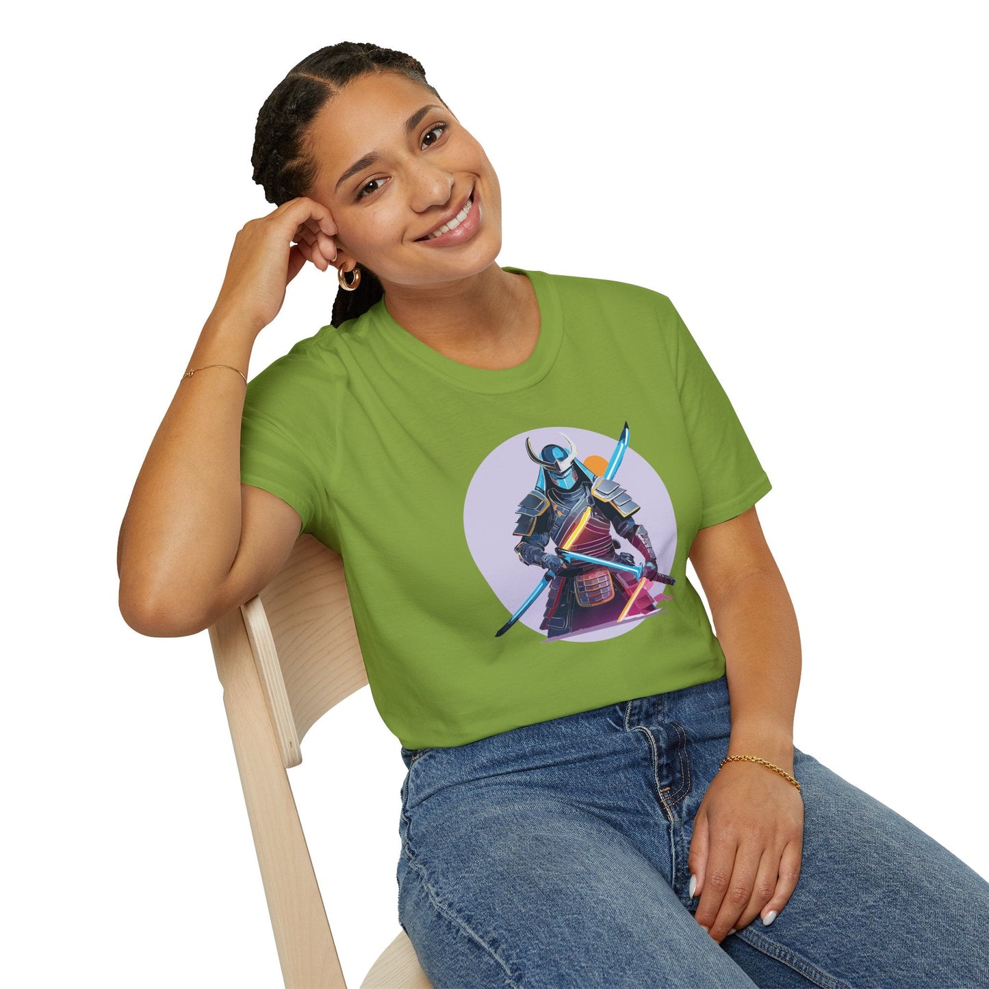 Samurai Shirt Unisex Gildan Softstyle Tee 100 Percent Cotton Lightweight Comfort