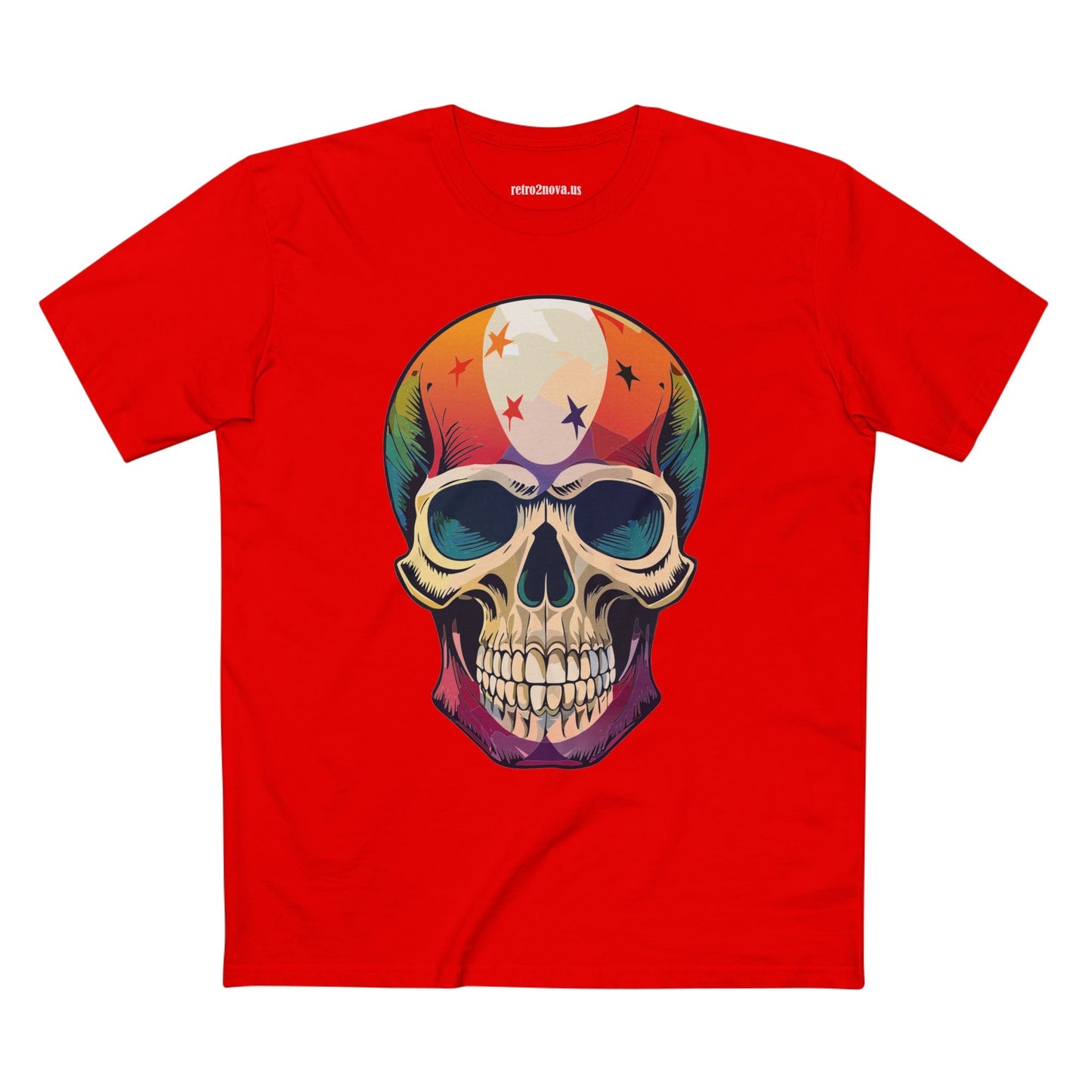 Skull And Skeleton Shirt Unisex Premium Cotton Staple Tee With Art Design Retro2Nova SS7
