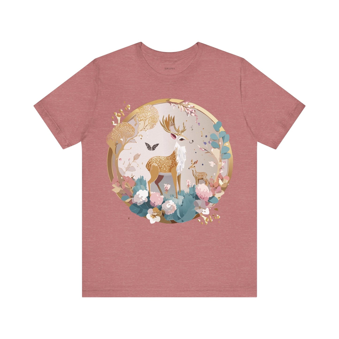 Medallion Graphic Unisex 100 Cotton Vintage Animal Medal Artwork Tee 13