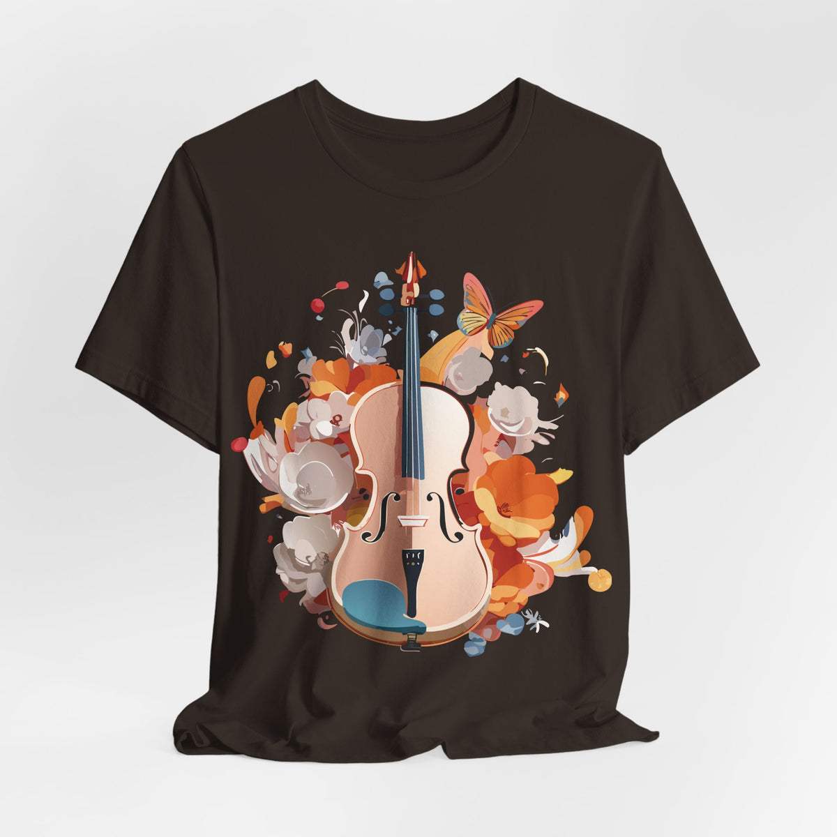 Music Graphic Unisex Cotton Bella+Canvas Tee with Art Design m110