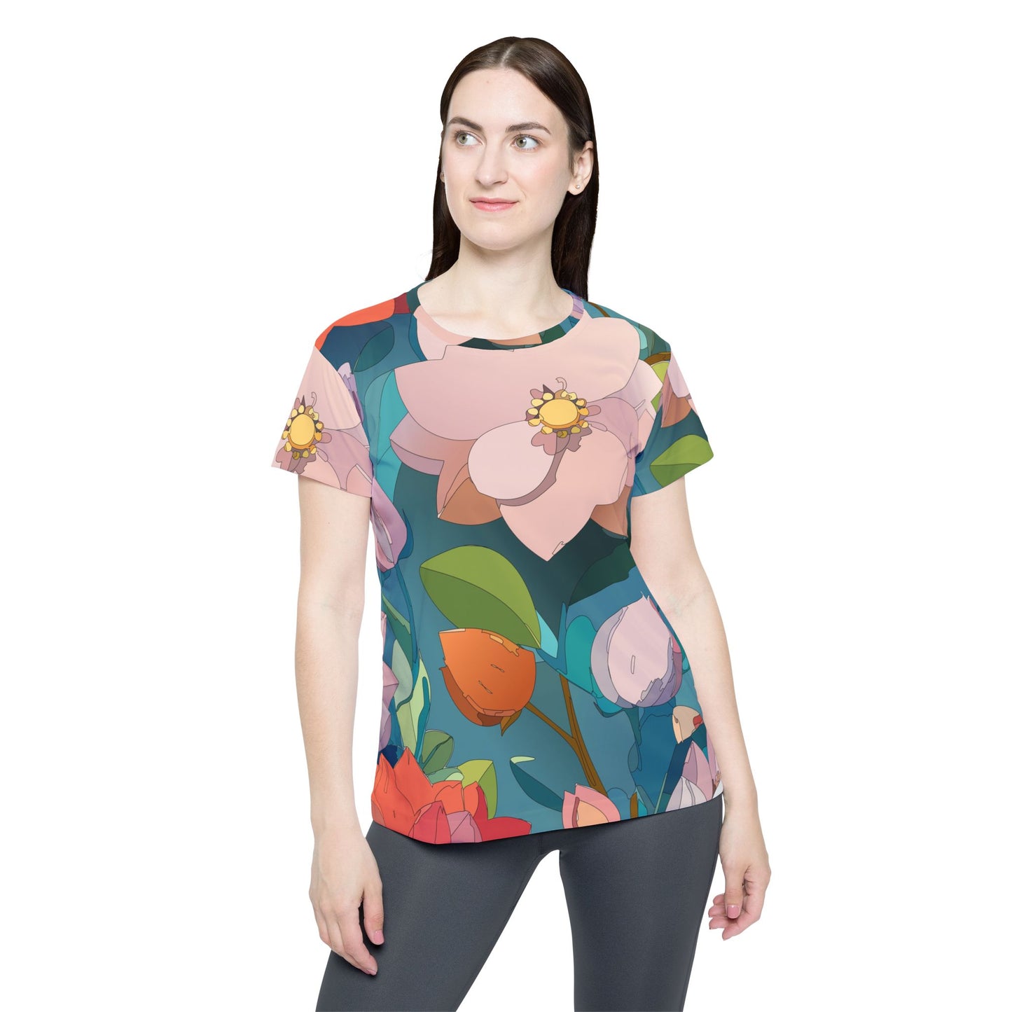 Floral Print Shirt, Shirt with Flowers