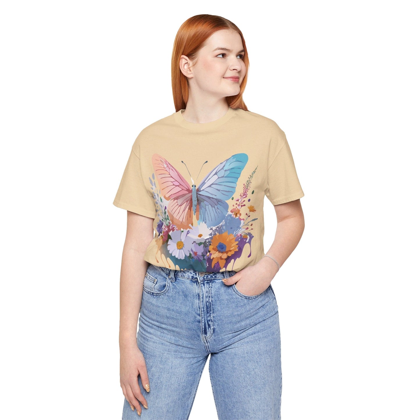Butterfly Graphic T Shirt Unisex Adelpha Artwork Tee Vintage Style