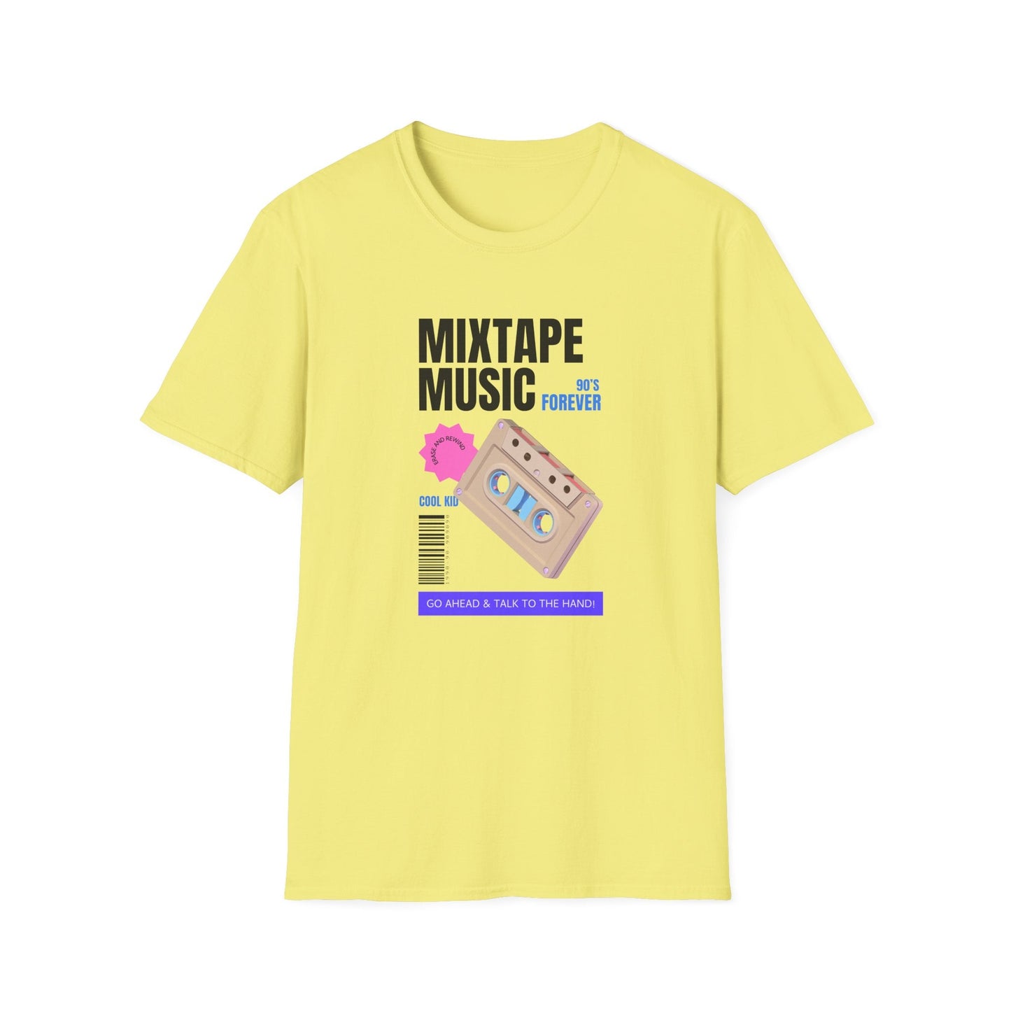 Mixtape Music Vintage Cassette T-Shirt Unisex Cotton Retro Audio Graphic Tee