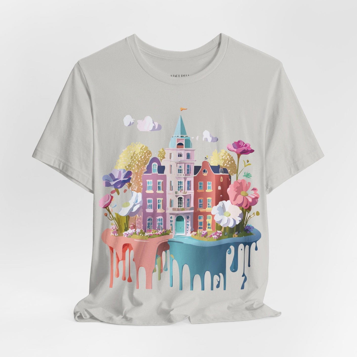 Amsterdam Tourist Shirt Graphic Tee Unisex Vintage Inspired Art Design by Adelpha Short Sleeve
