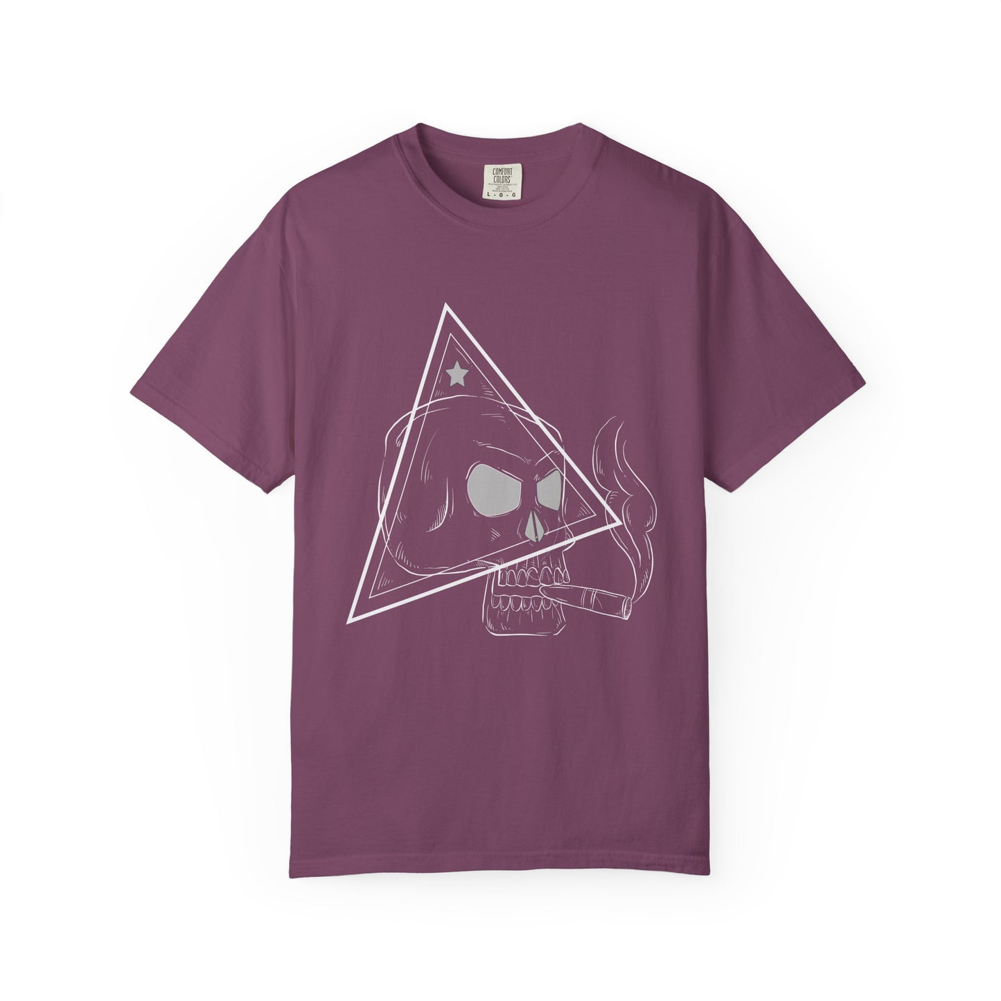 Camiseta unisex de algodón con calavera 