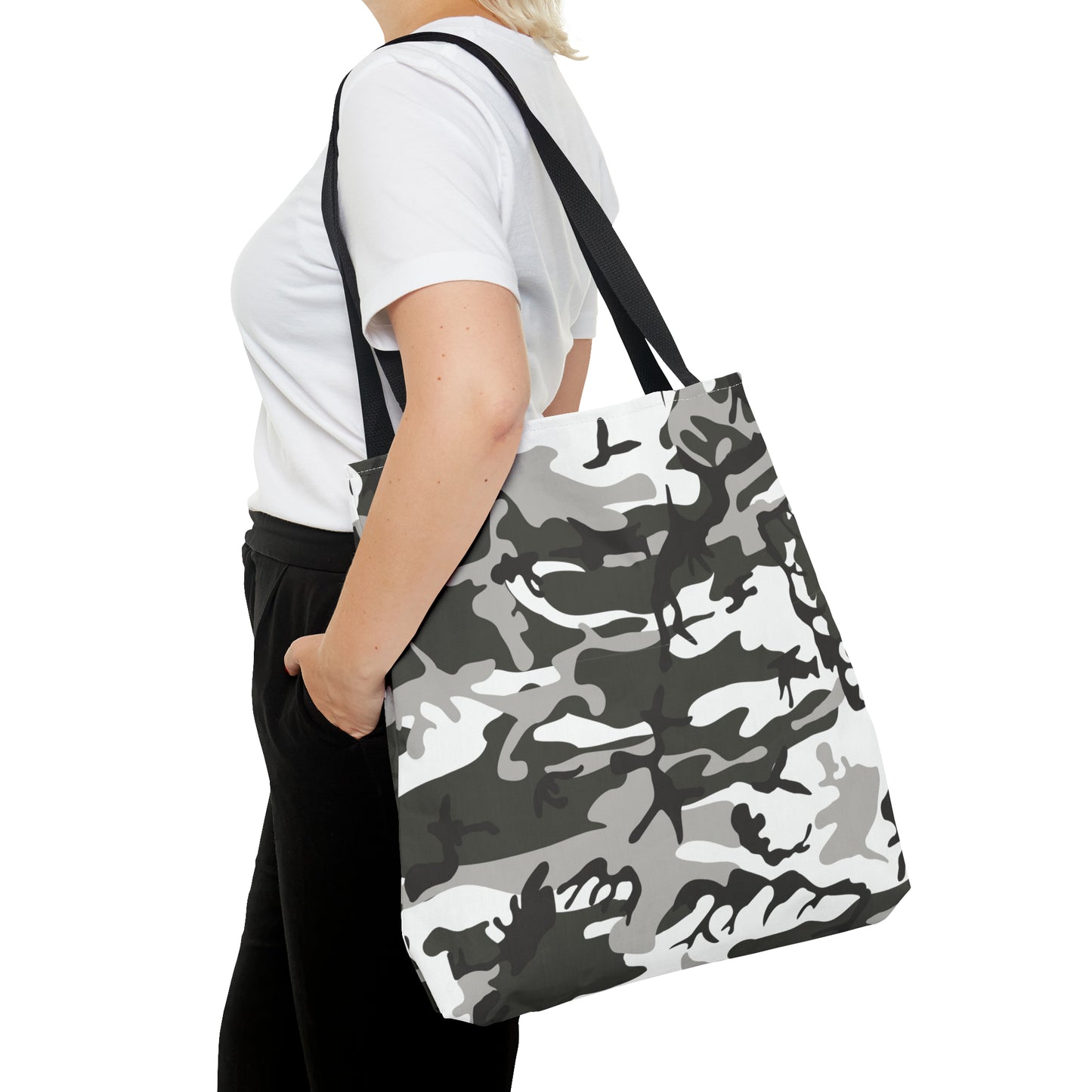 Canvas Bag with Abstract Prints