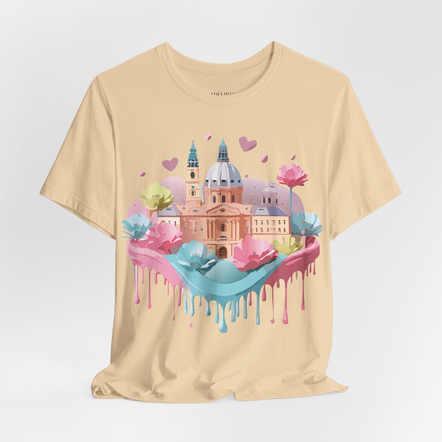 Prague Tourist Shirt Unisex Graphic Tee With Vintage Inspired Artwork By Adelpha
