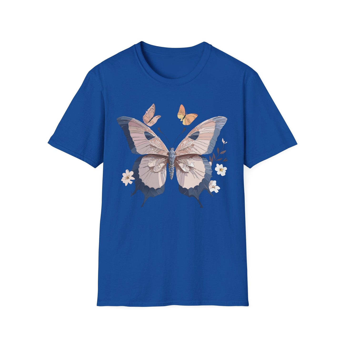 Butterfly Shirt Unisex T Shirt Monarch Print Gildan Softstyle 64000 Cotton Tee Quality