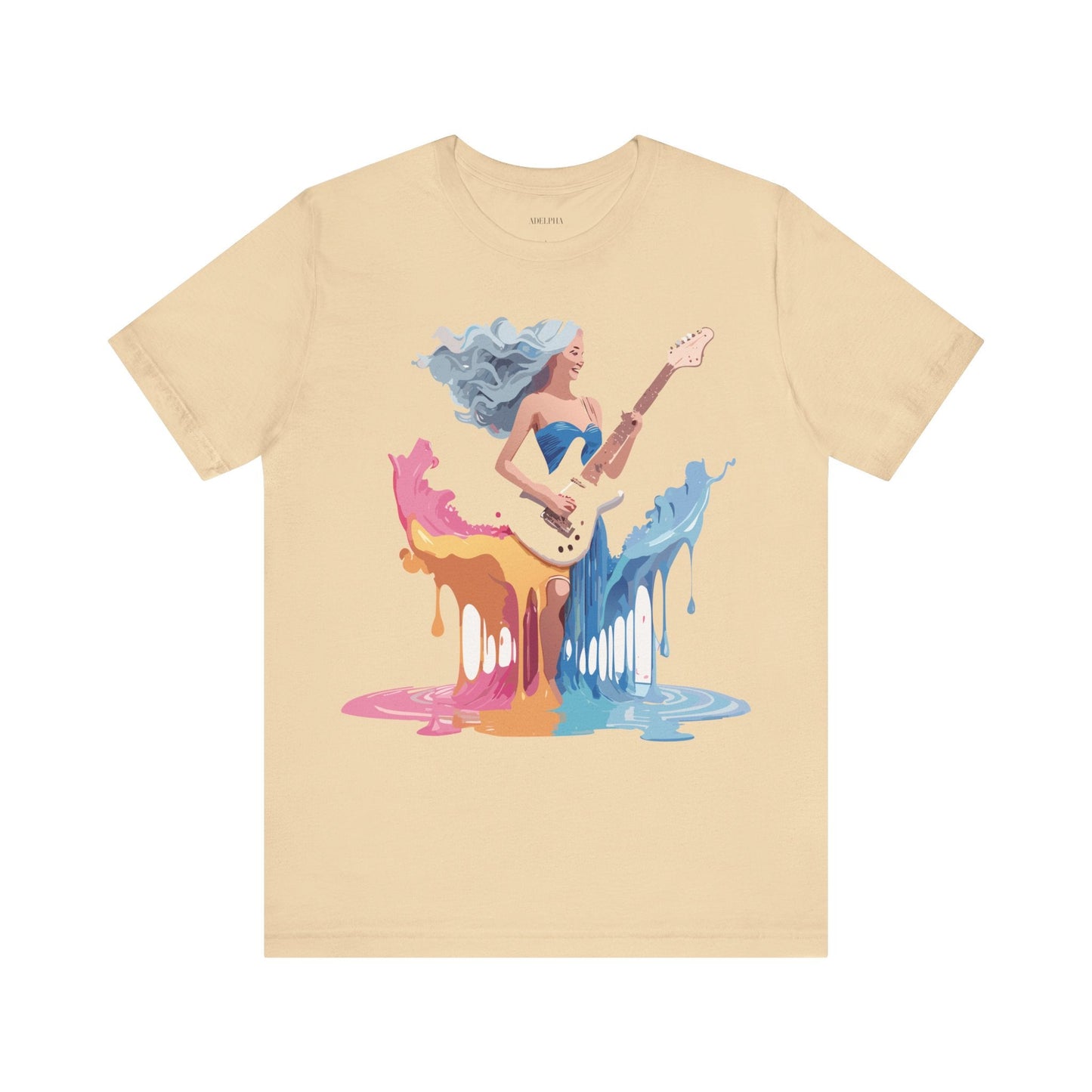 Music Graphic Tee Unisex Short Sleeve Shirt With Vintage Inspired Artwork From Adelpha