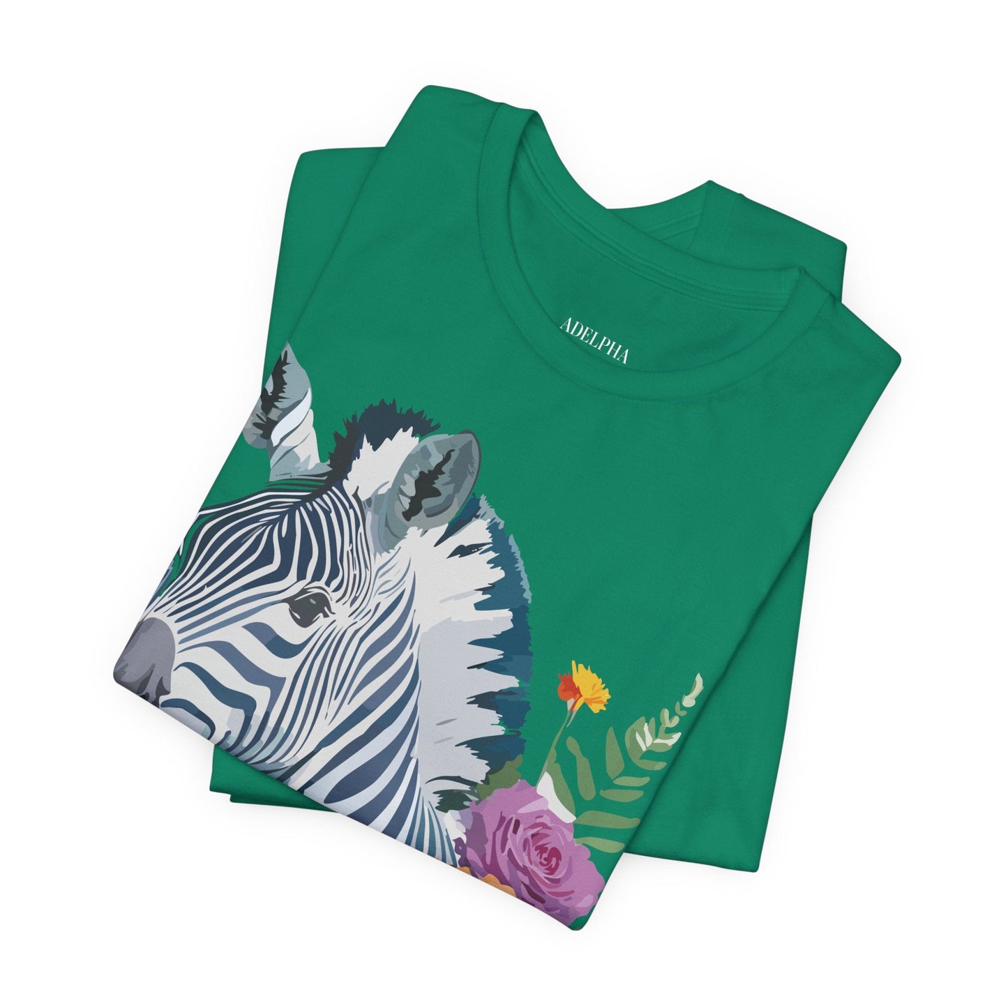 Zebra Graphic Unisex 100 Cotton Vintage Animal Art T-Shirt 4