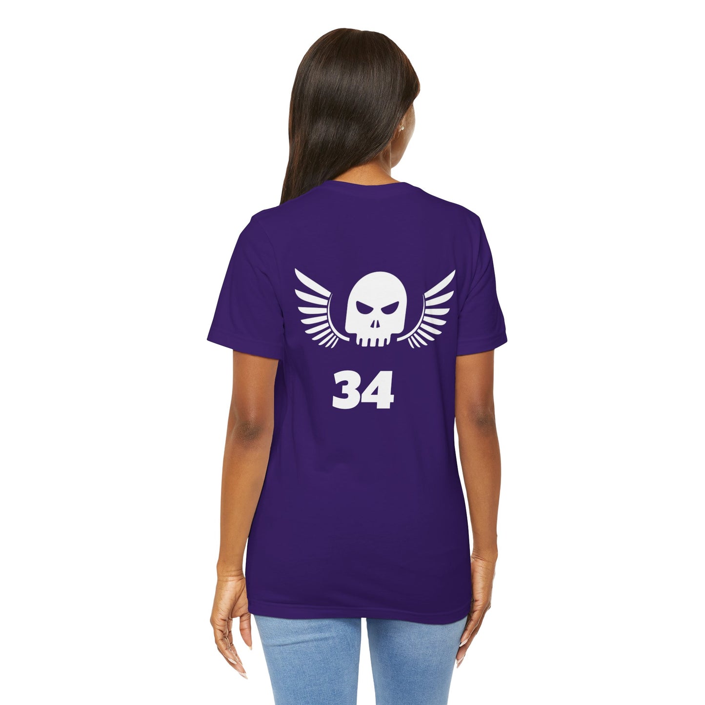 Unisex Cotton Tee Shirt with Skull