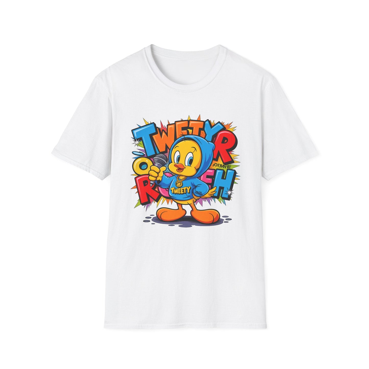 Cartoon T Shirt With Animation Funny Animals Tee Unisex Gildan Softstyle 64000 Pro